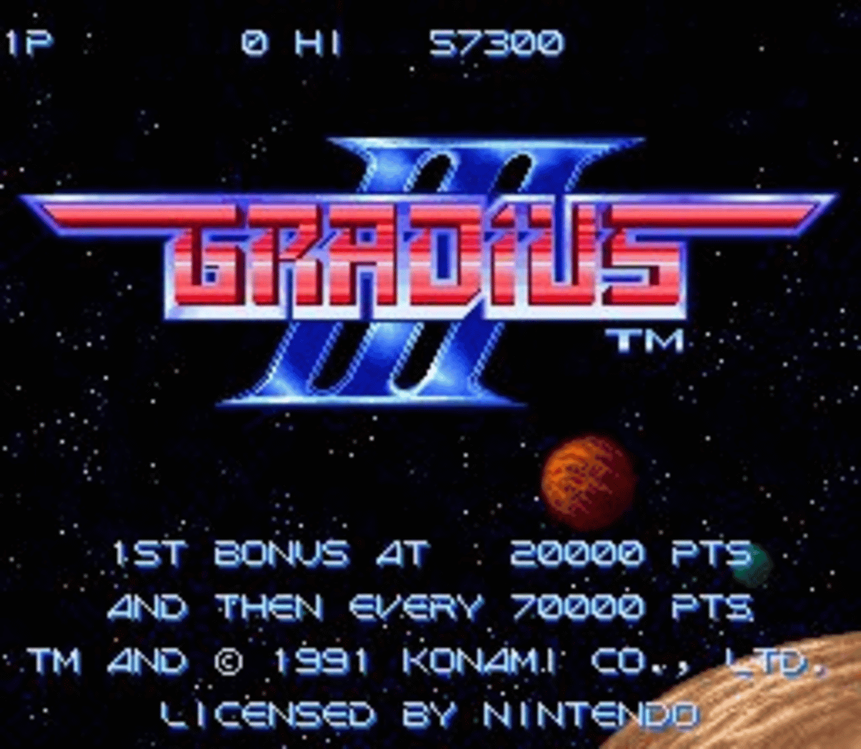 Gradius III screenshot