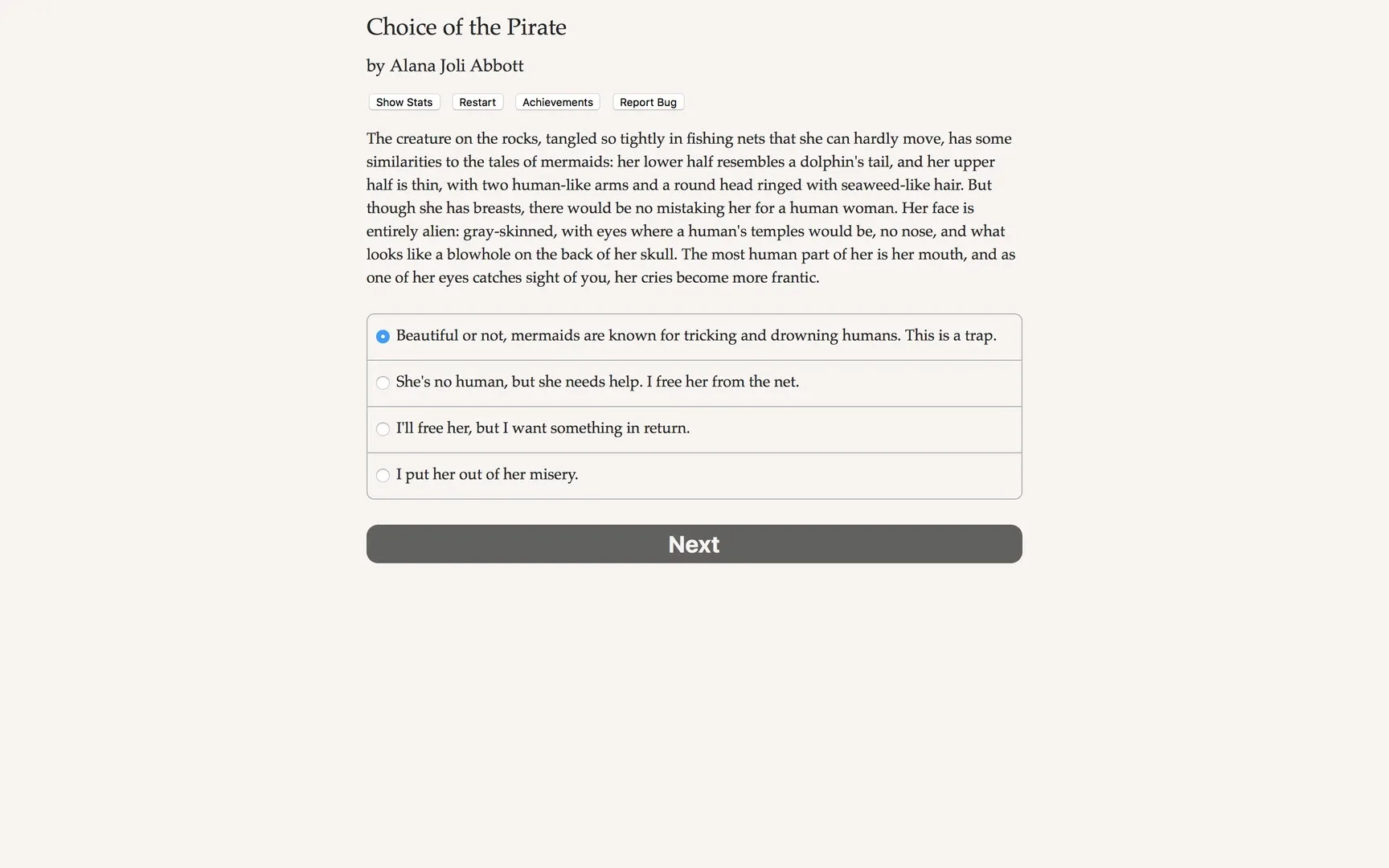 Choice of the Pirate