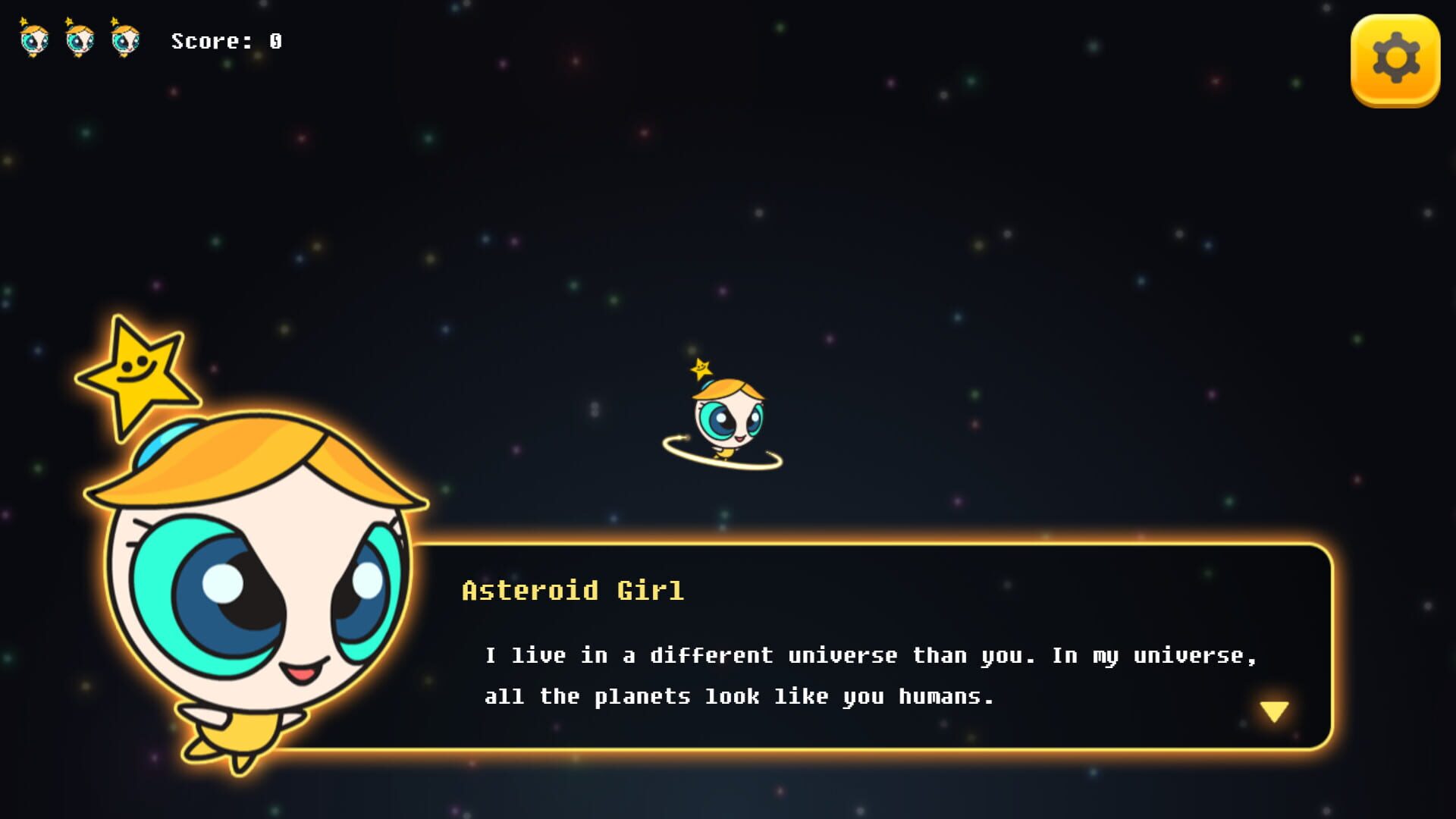Asteroid Girl - Screenshot
