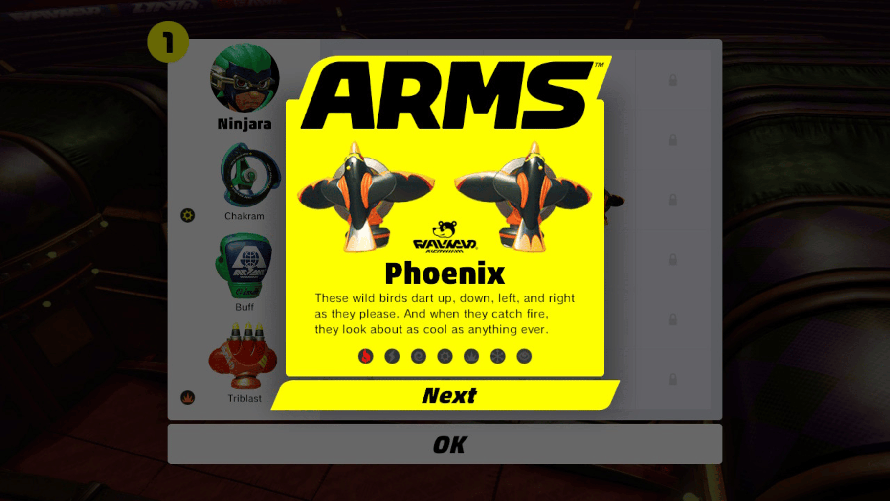 Arms screenshot