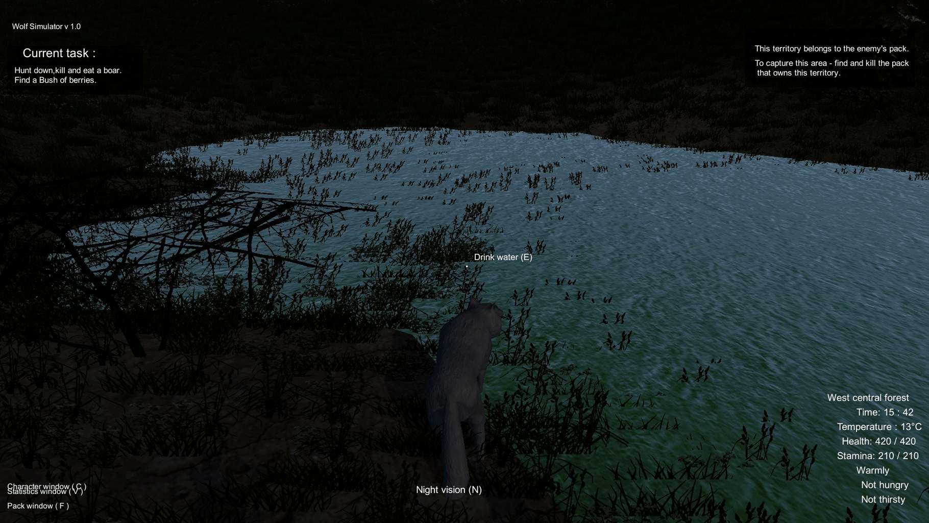 Wolf Simulator screenshot