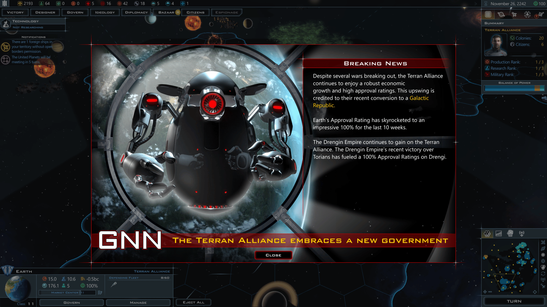 Galactic Civilizations III: Intrigue screenshot