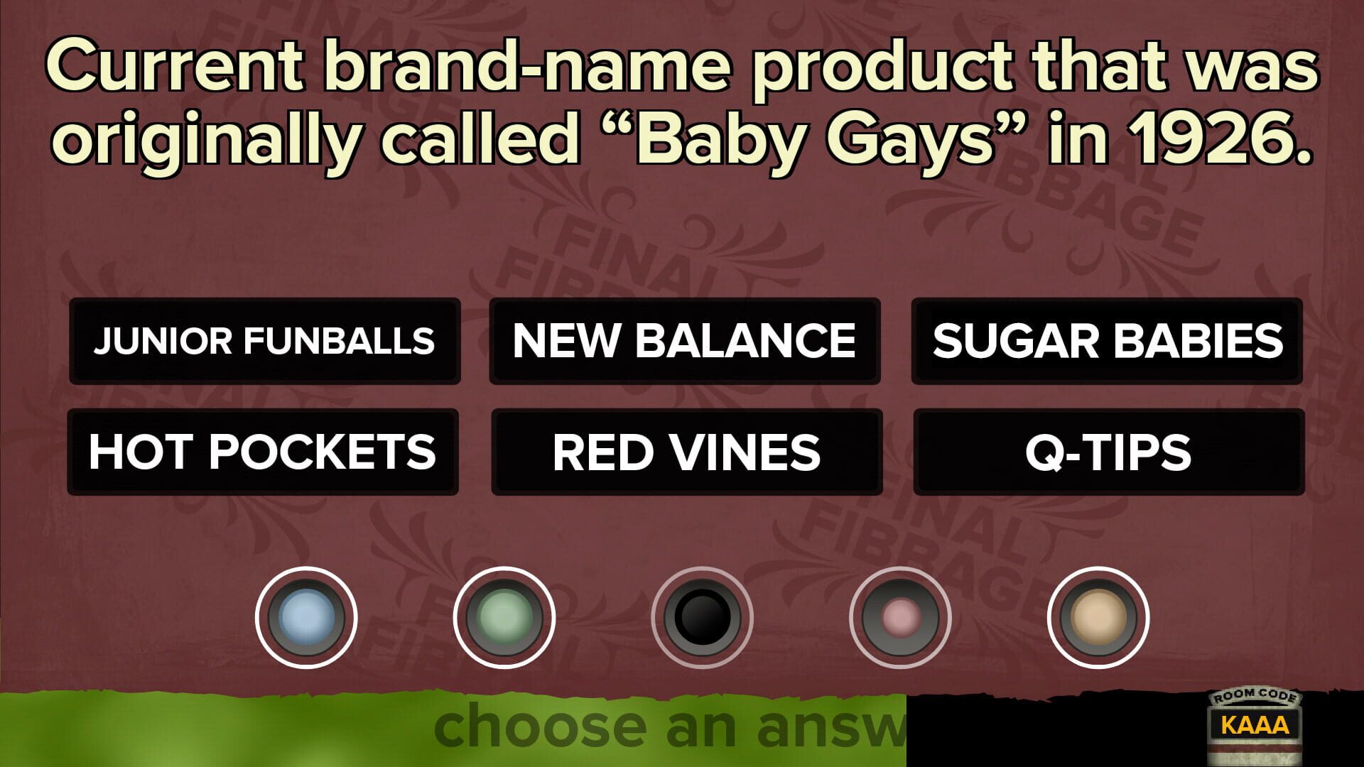 Fibbage XL screenshot