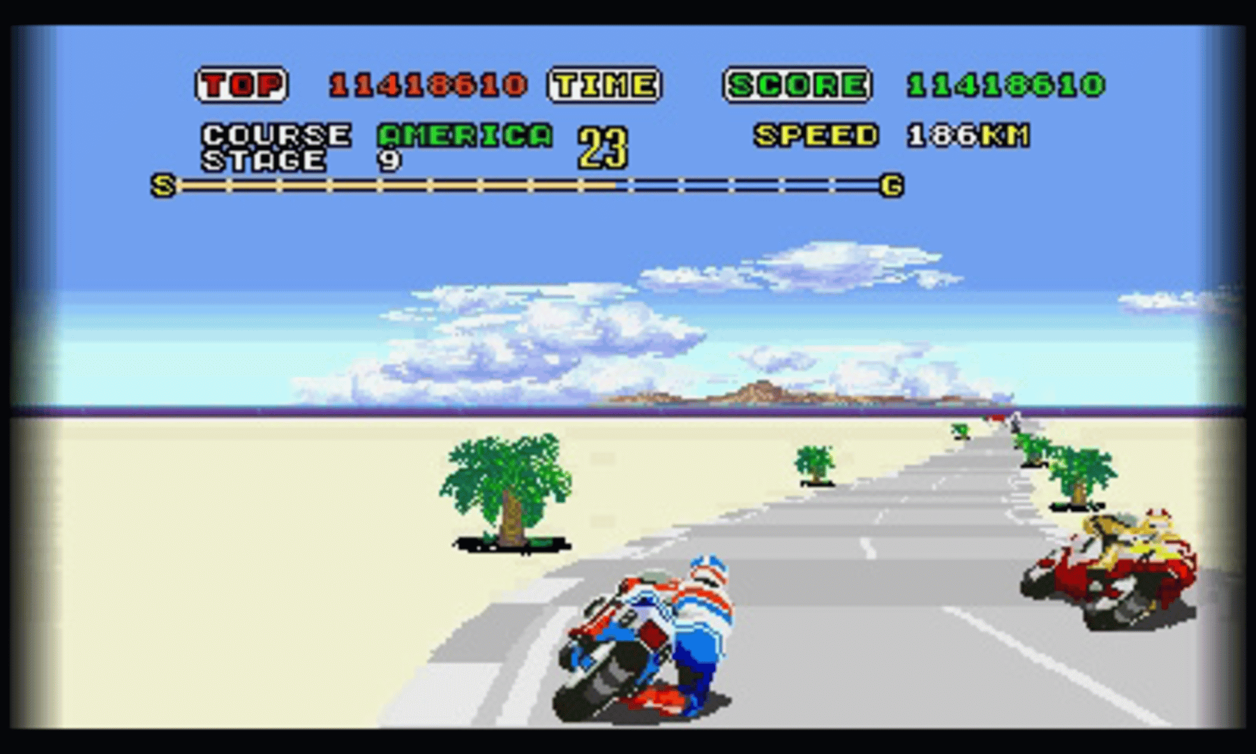 3D Super Hang-On screenshot