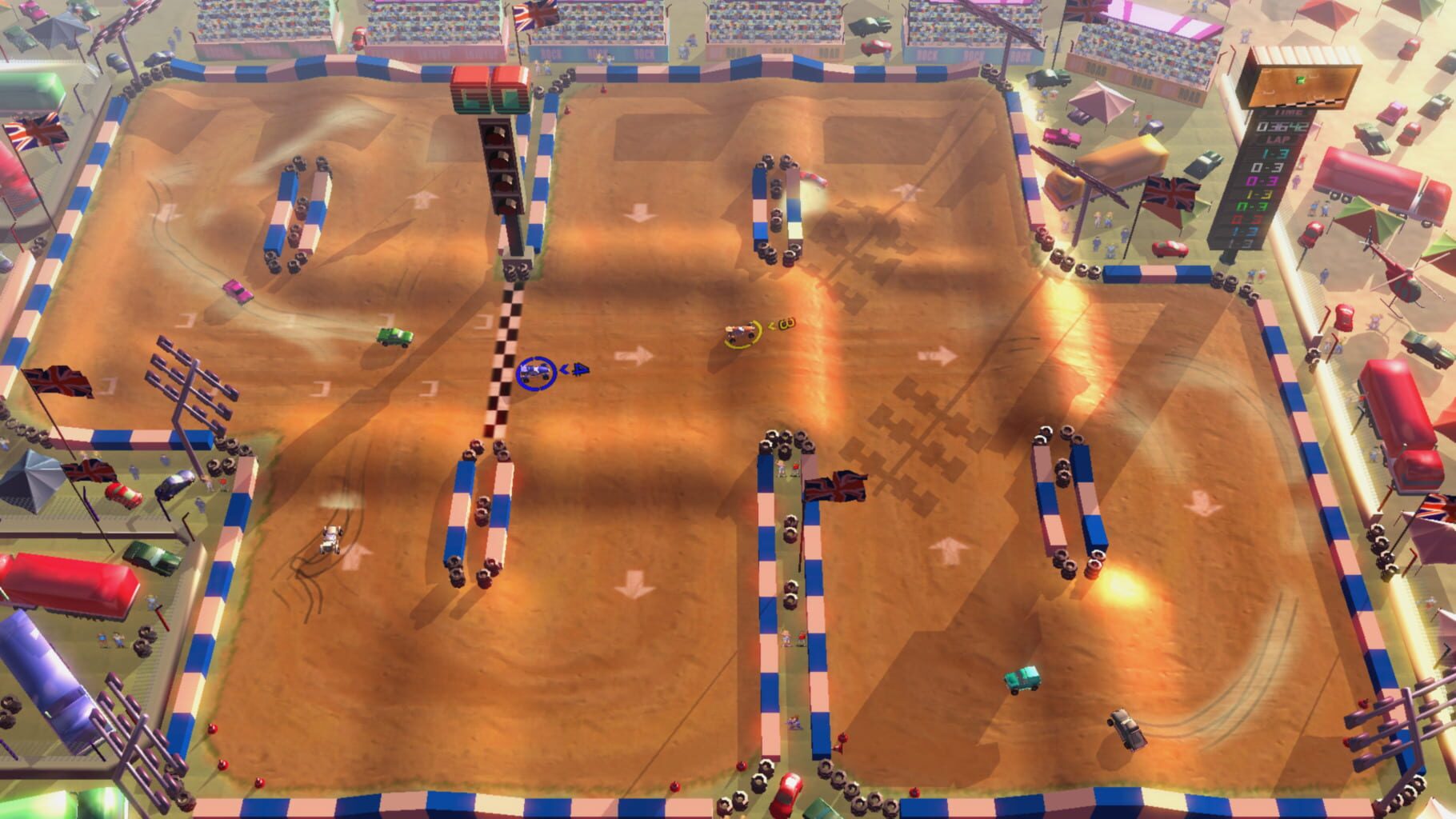 Captura de pantalla - Rock 'N Racing Off Road DX