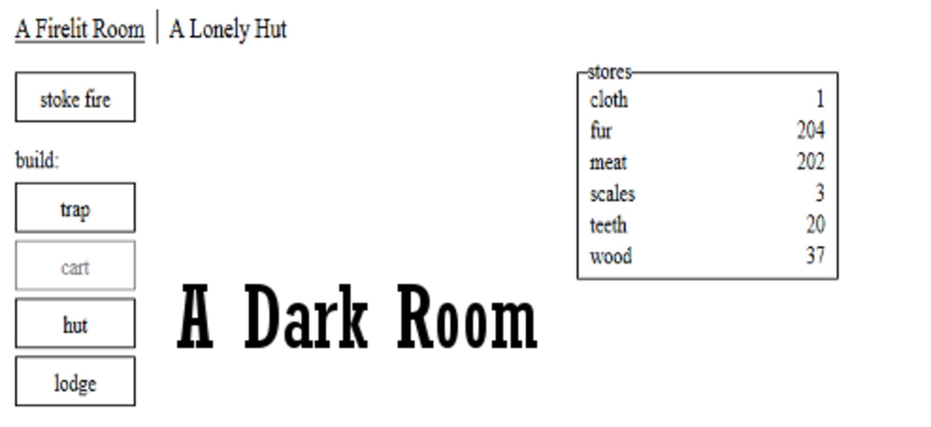 A Dark Room screenshot