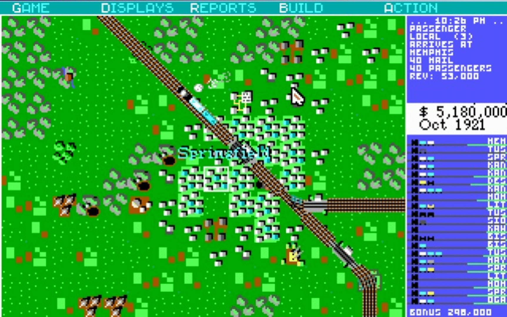 Sid Meier's Railroad Tycoon screenshot