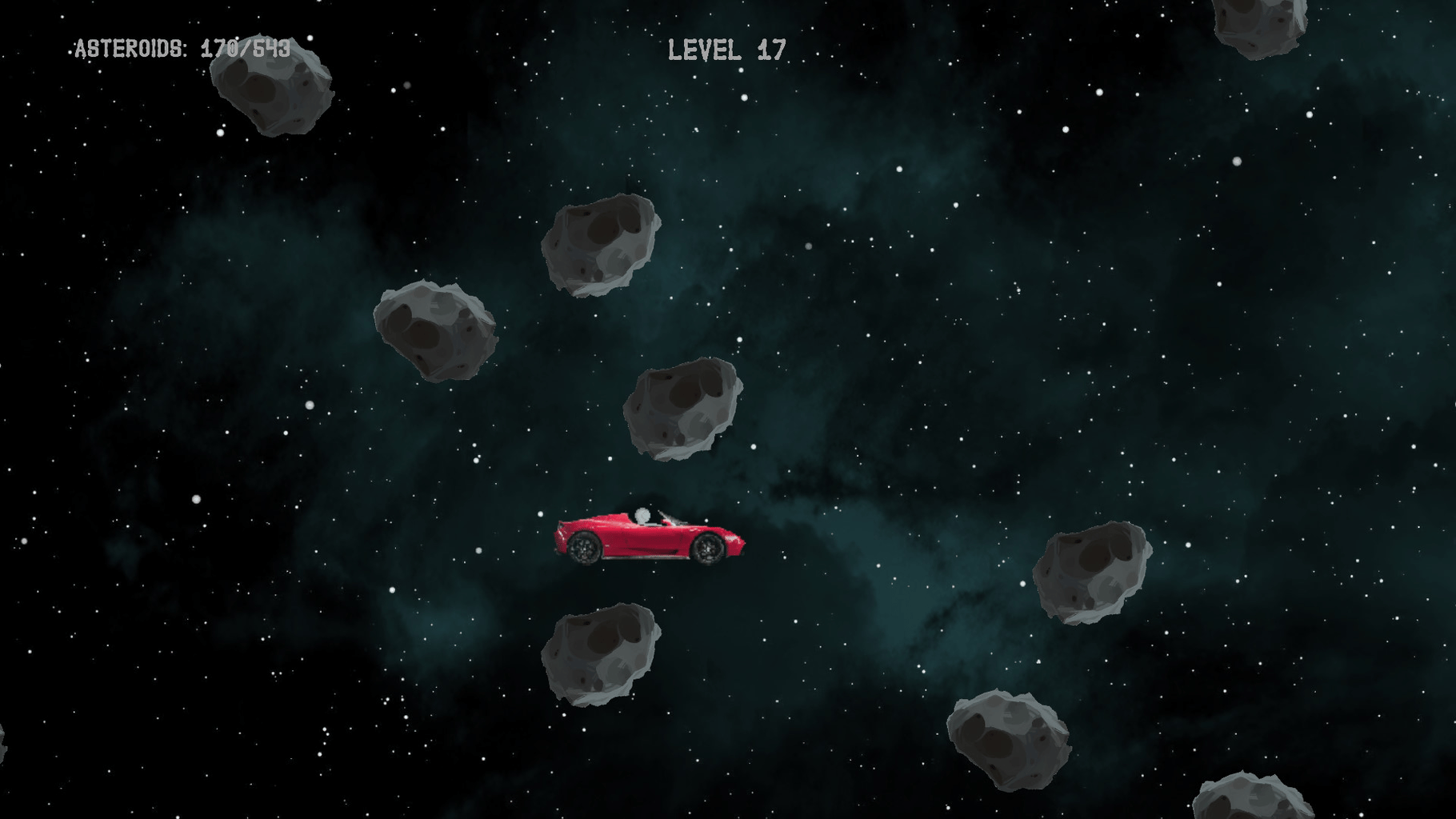 Starman in space screenshot