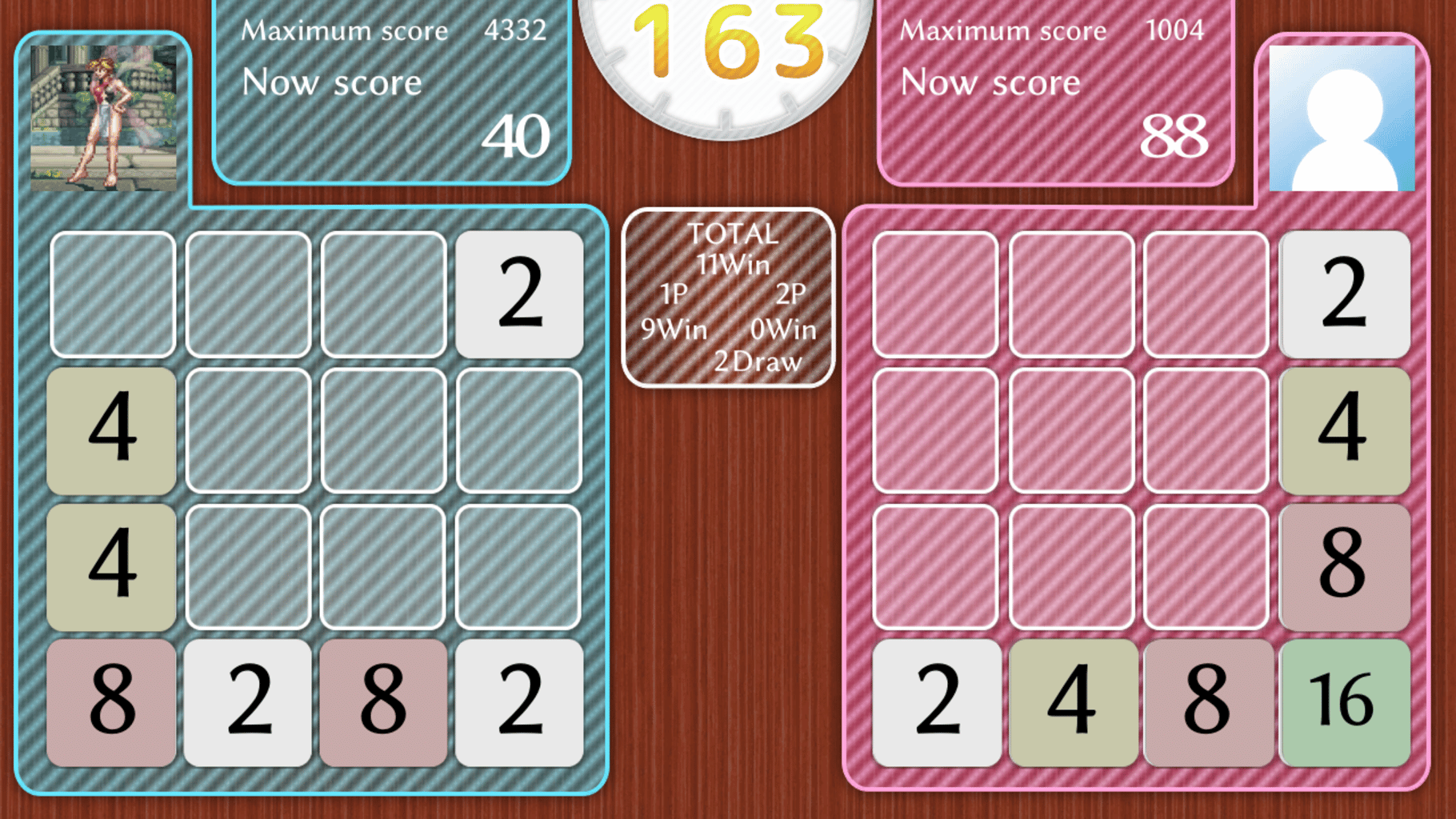 Physical Contact: 2048 screenshot