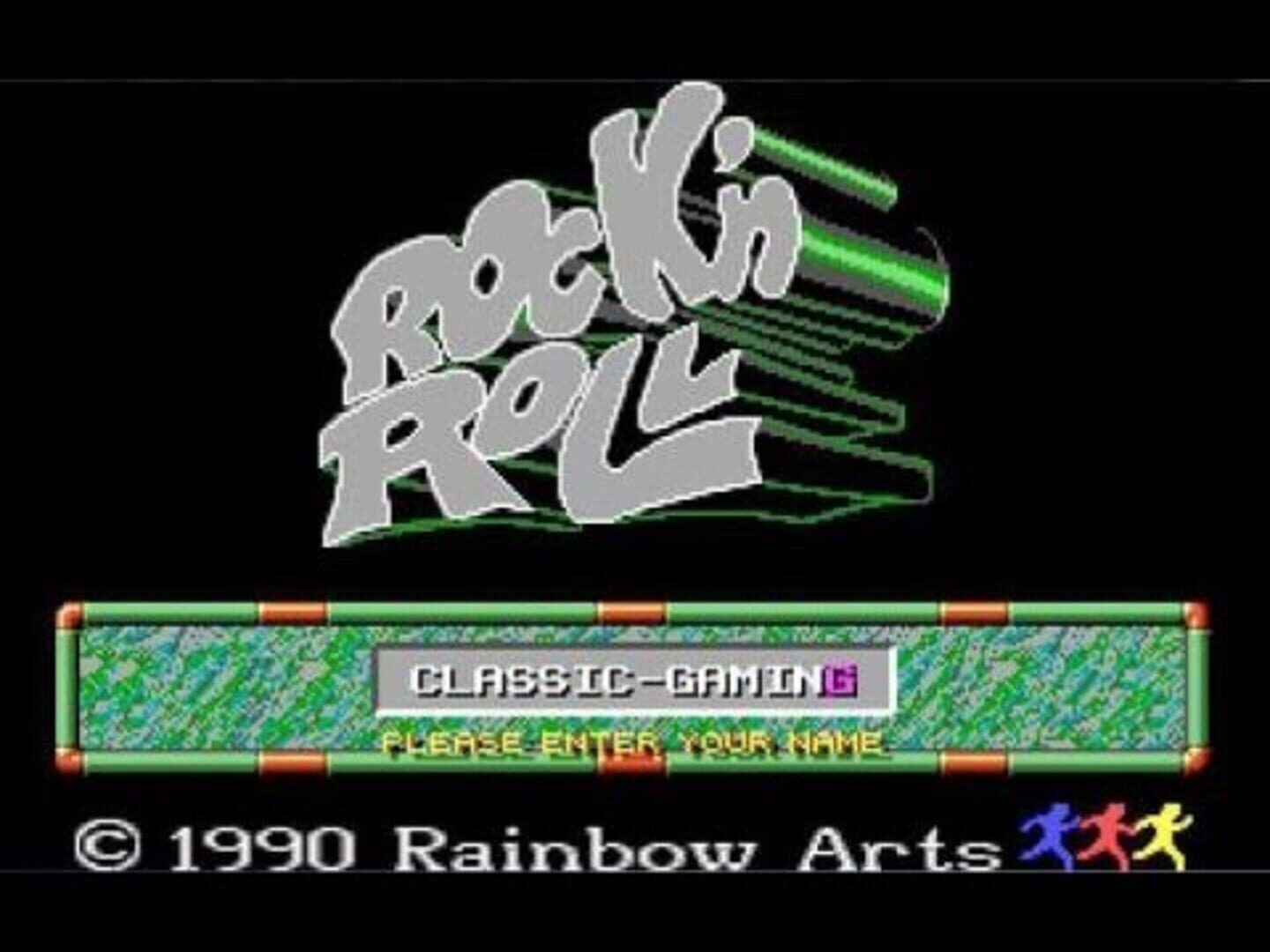 Игра Старая dos Roll. Музыкальные игры 1989.