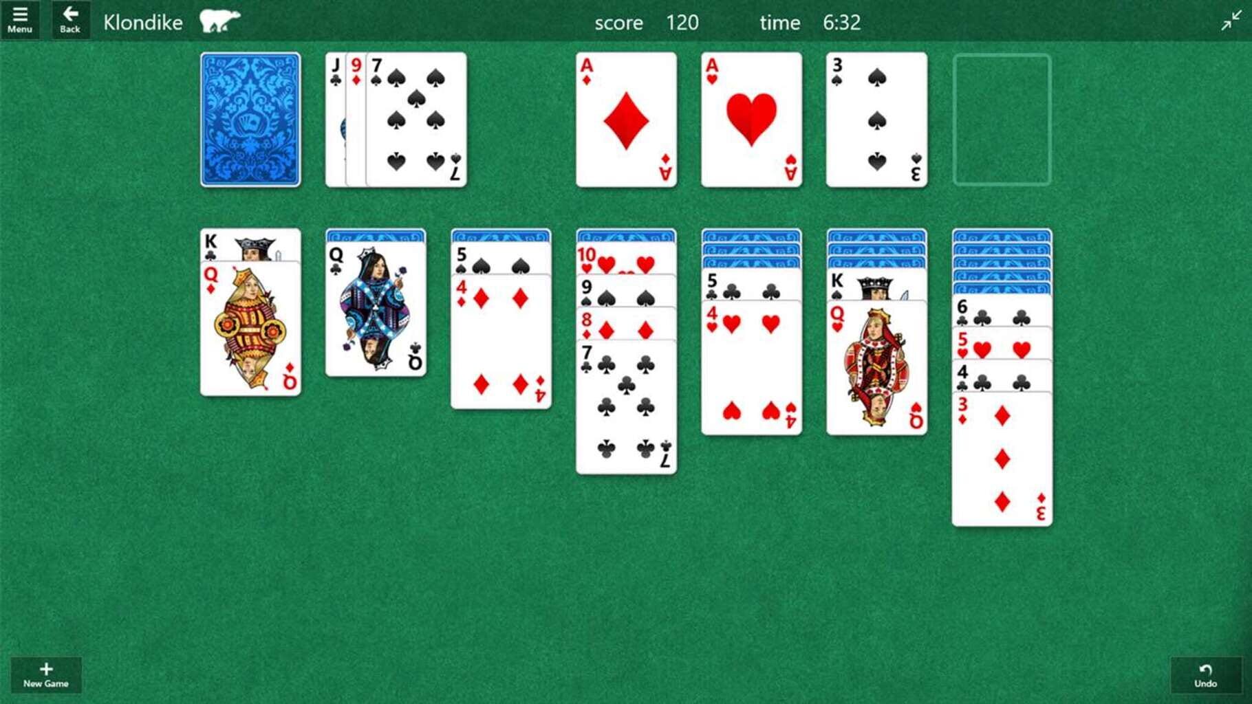 Captura de pantalla - Microsoft Solitaire Collection