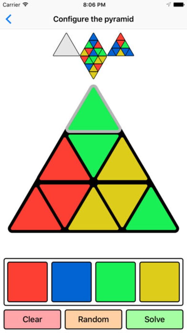 Pyraminx Solver - Screenshot