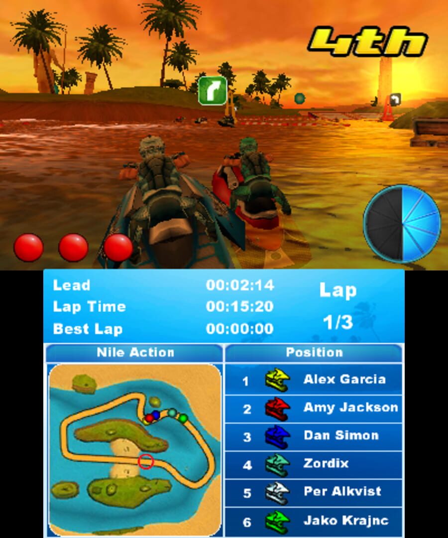 Captura de pantalla - Aqua Moto Racing 3D