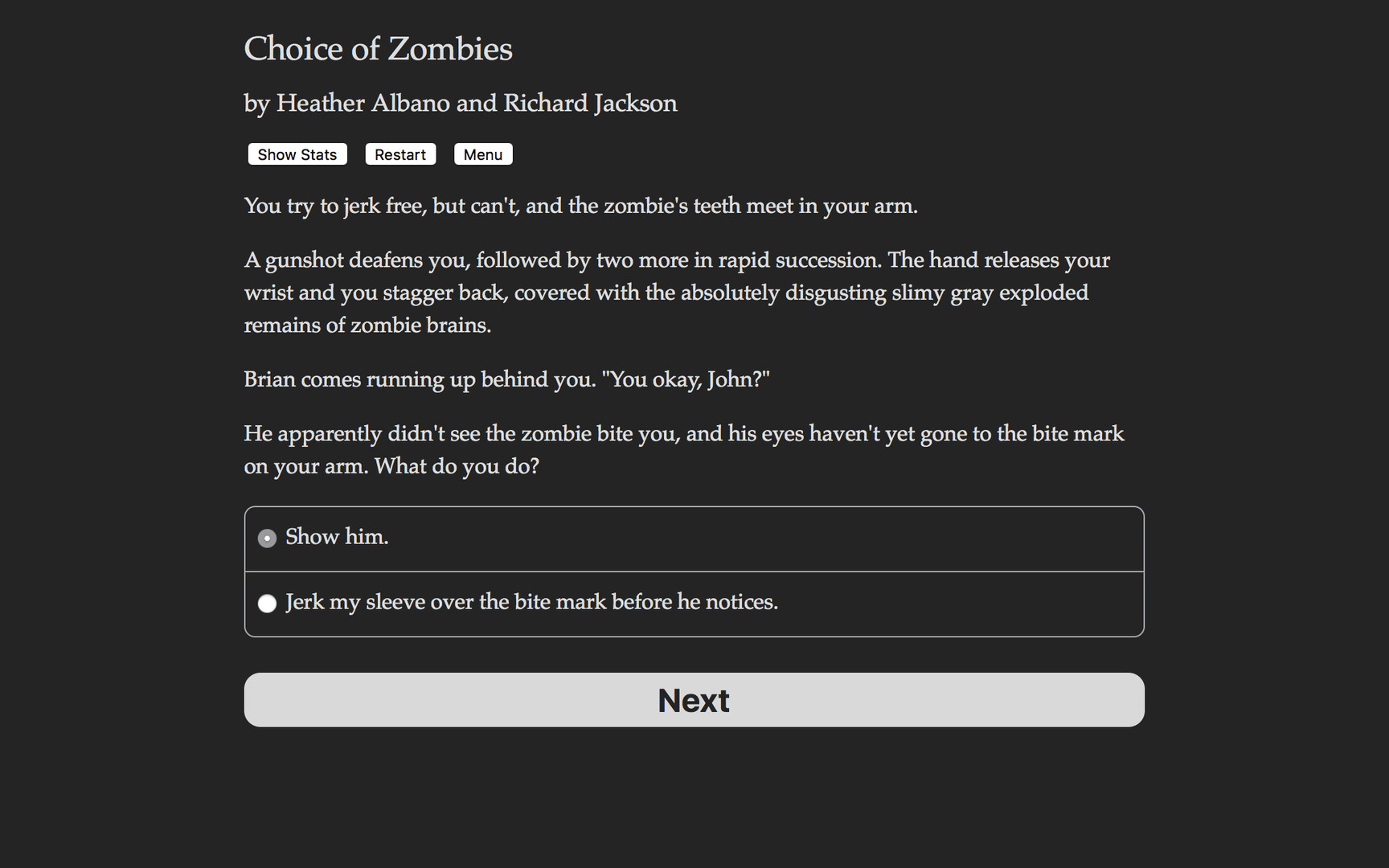 Choice of Zombies screenshot