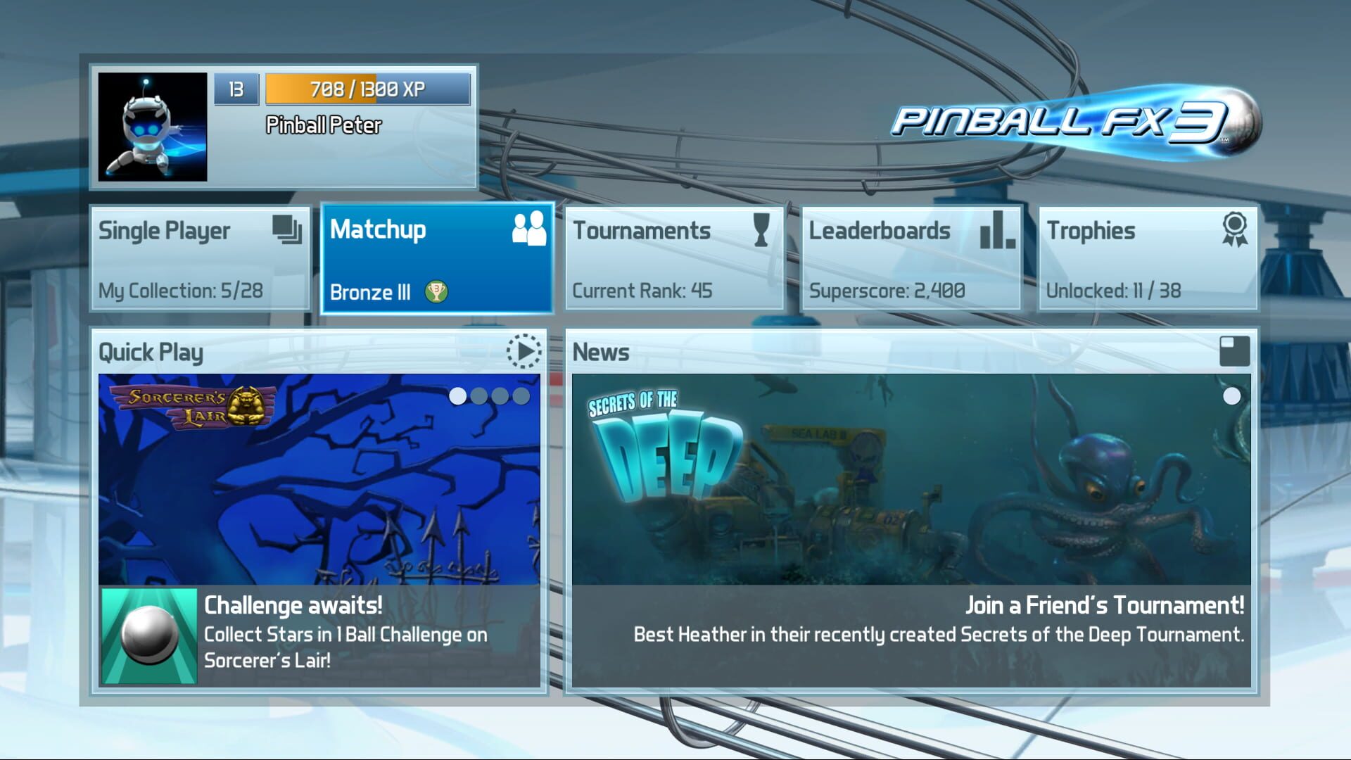 Pinball FX3 screenshot