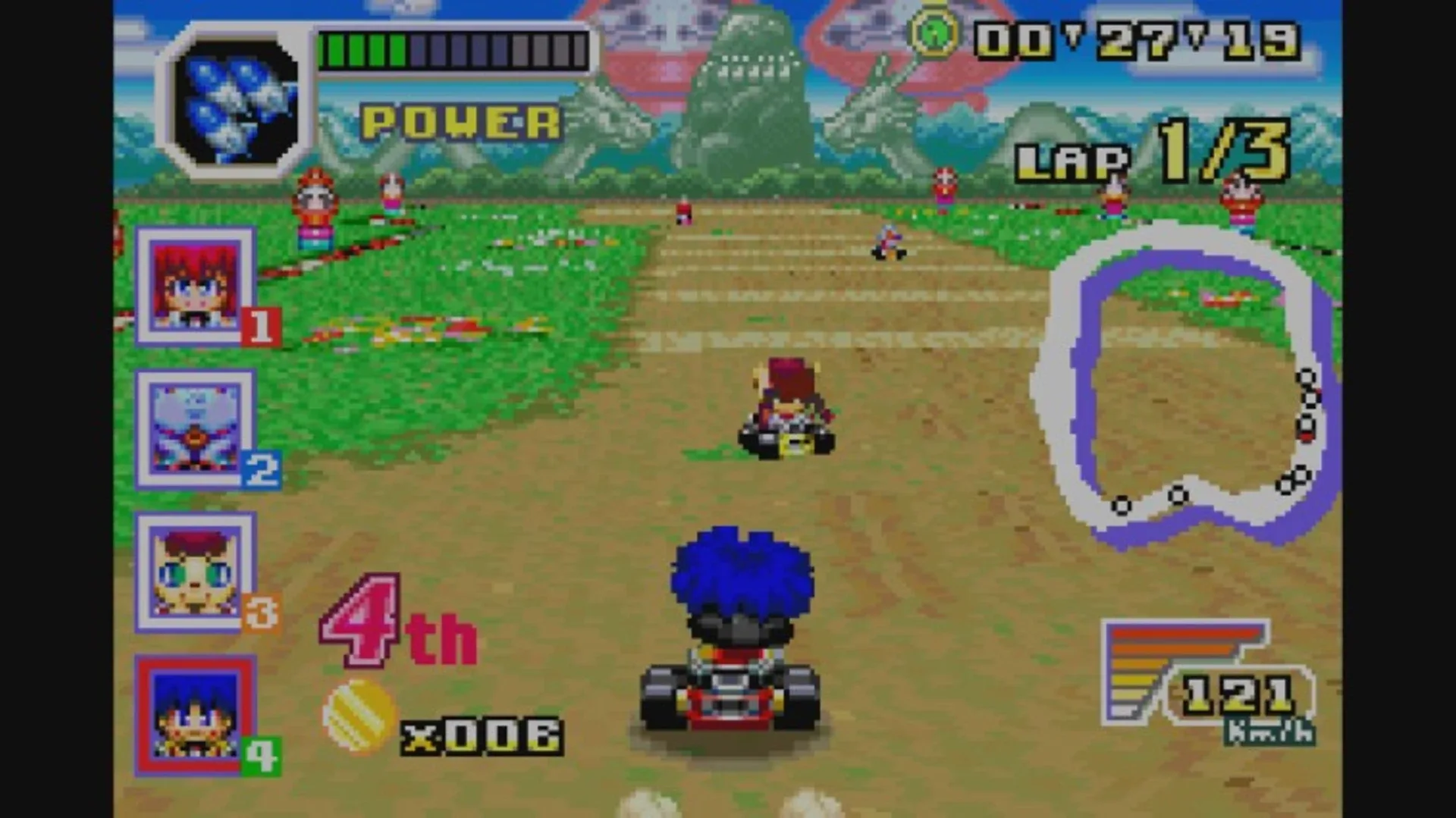 Captura de pantalla - Konami Krazy Racers