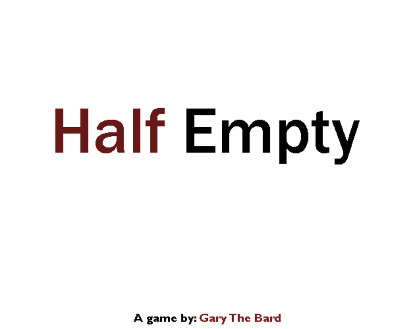 Half Empty (2017)