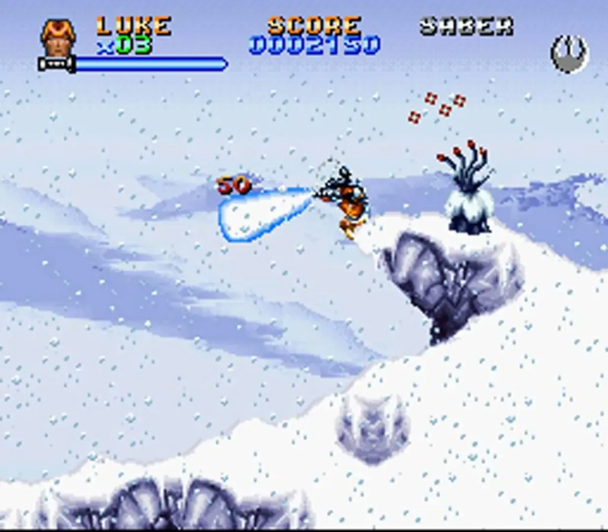 Captura de pantalla - Super Star Wars: The Empire Strikes Back