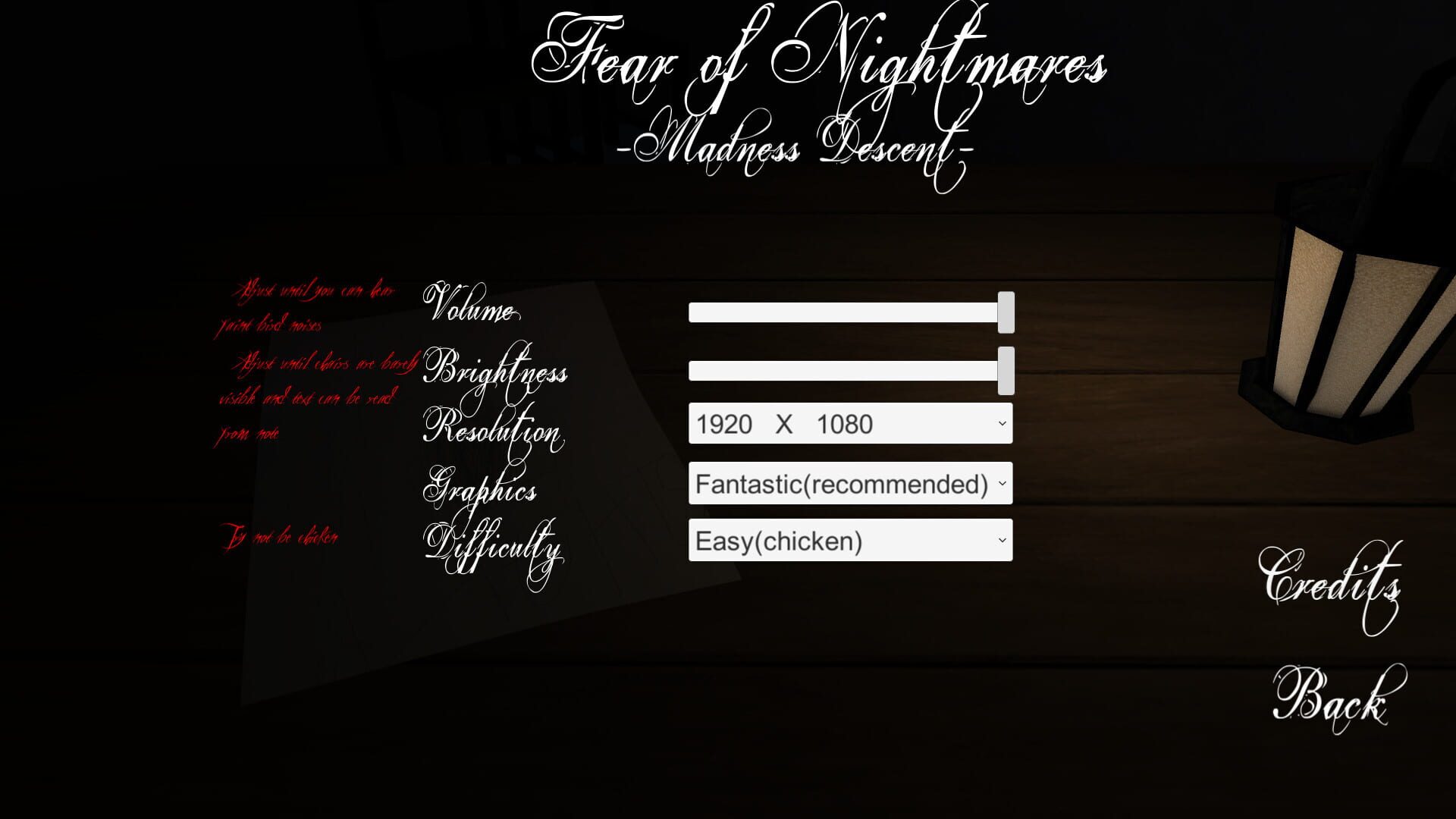 Fear of Nightmares: Madness Descent - Screenshot