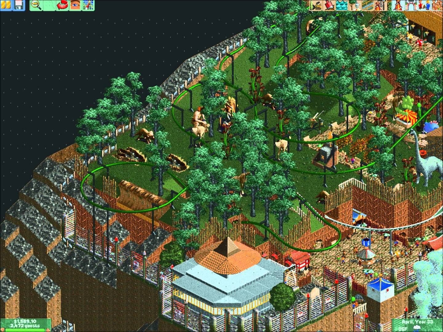 Captura de pantalla - RollerCoaster Tycoon 2: Time Twister