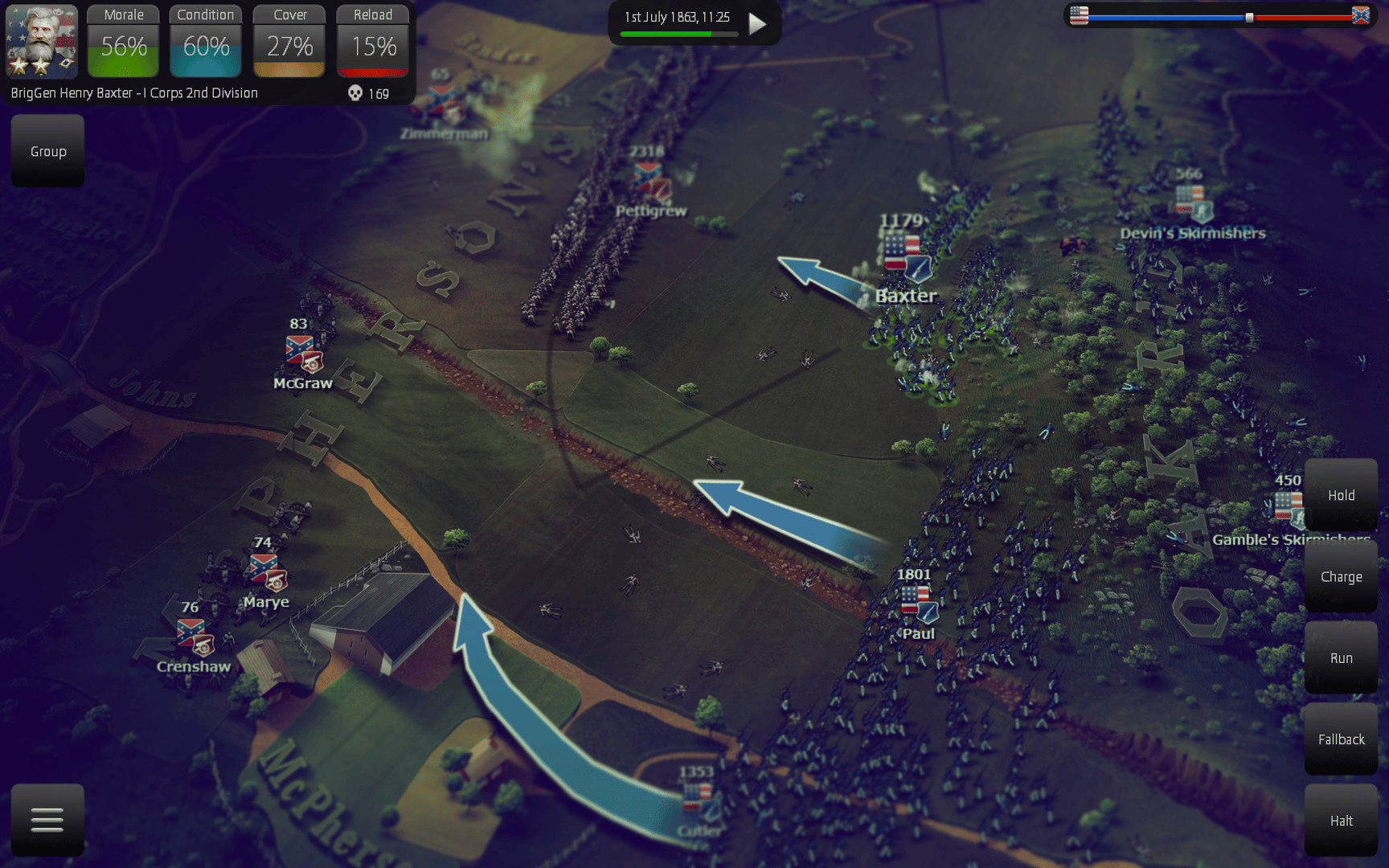 Ultimate General: Gettysburg screenshot