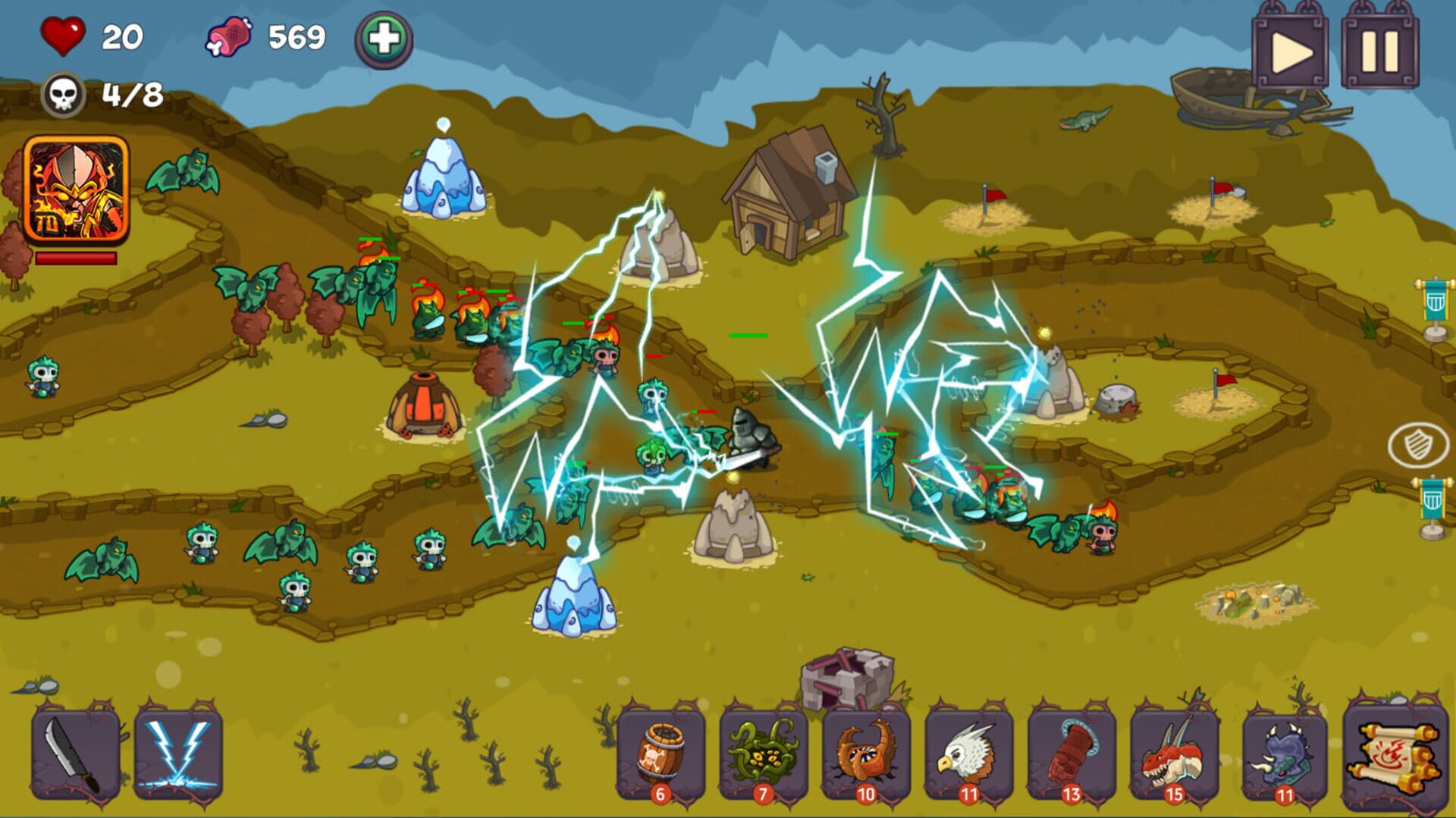 Tower Defense - Fantasy Tower Game - Screenshot