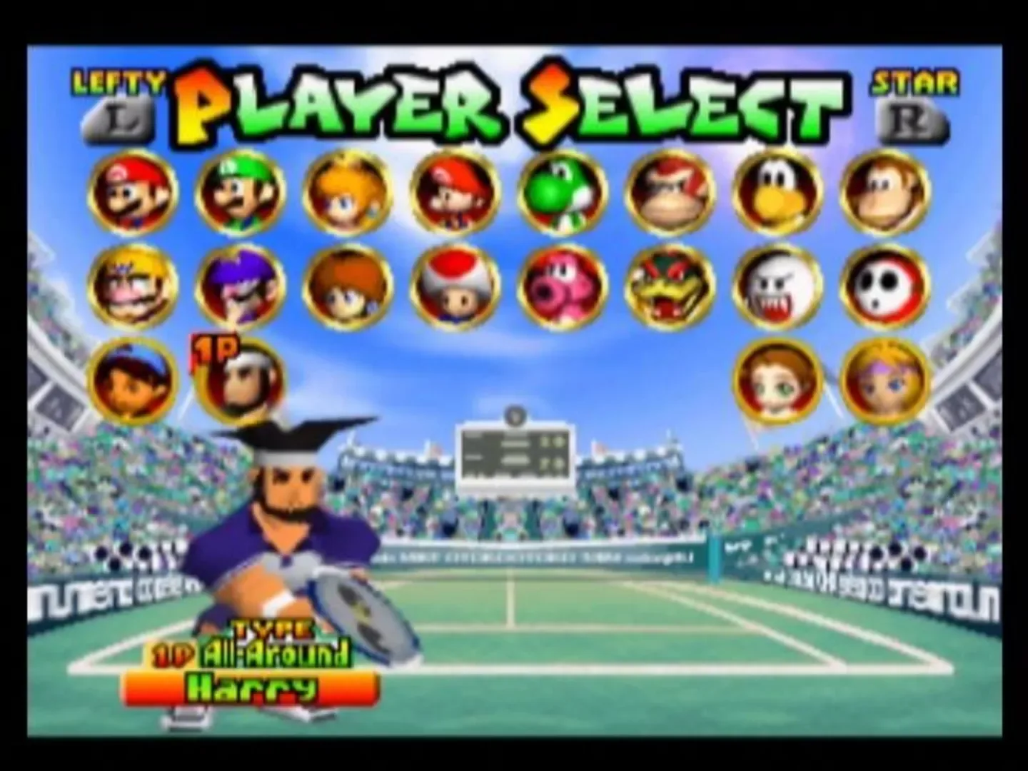 Captura de pantalla - Mario Tennis