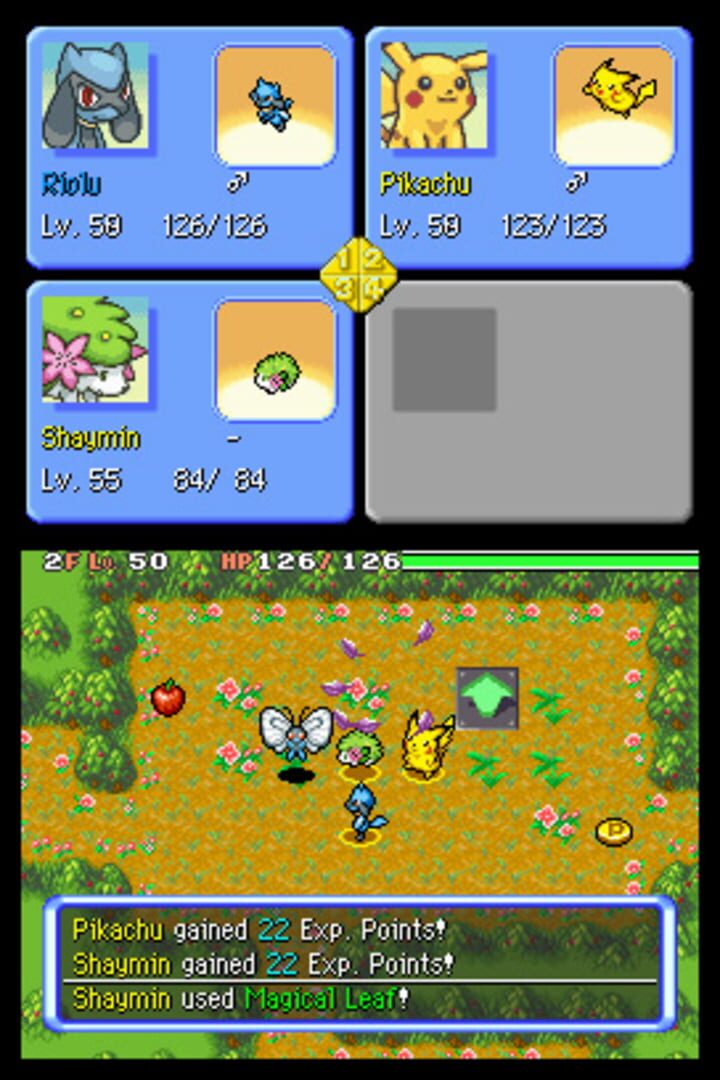 Captura de pantalla - Pokémon Mystery Dungeon: Explorers of Sky