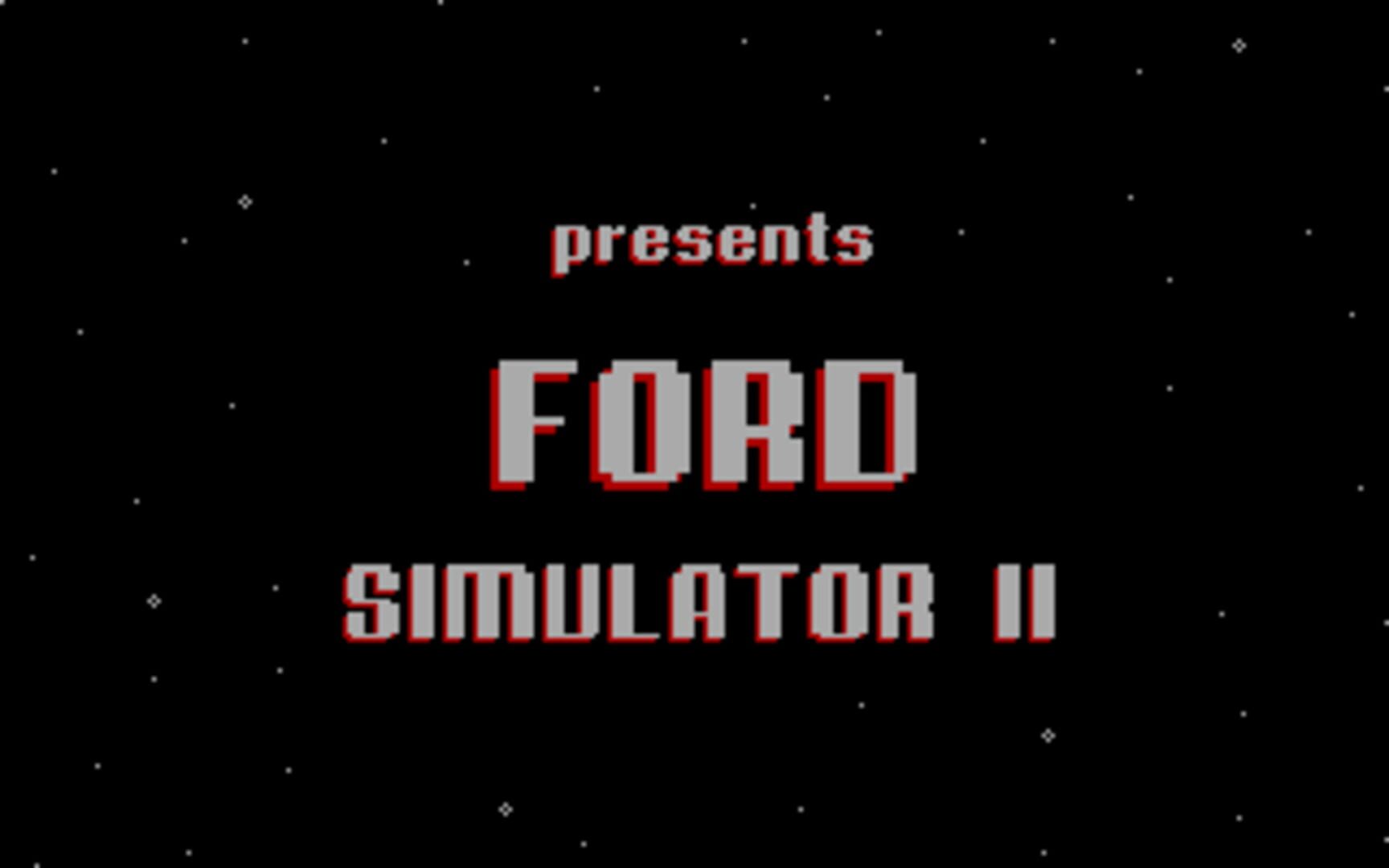 Ford Simulator II cover art