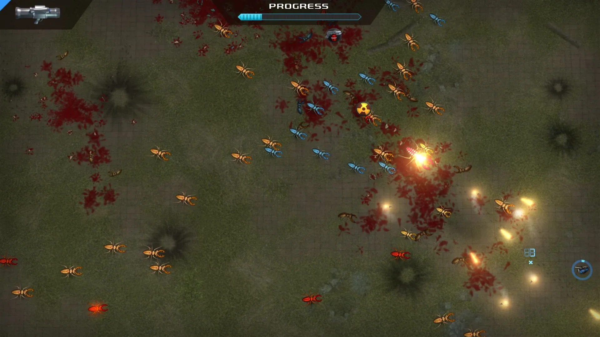 Captura de pantalla - Crimsonland