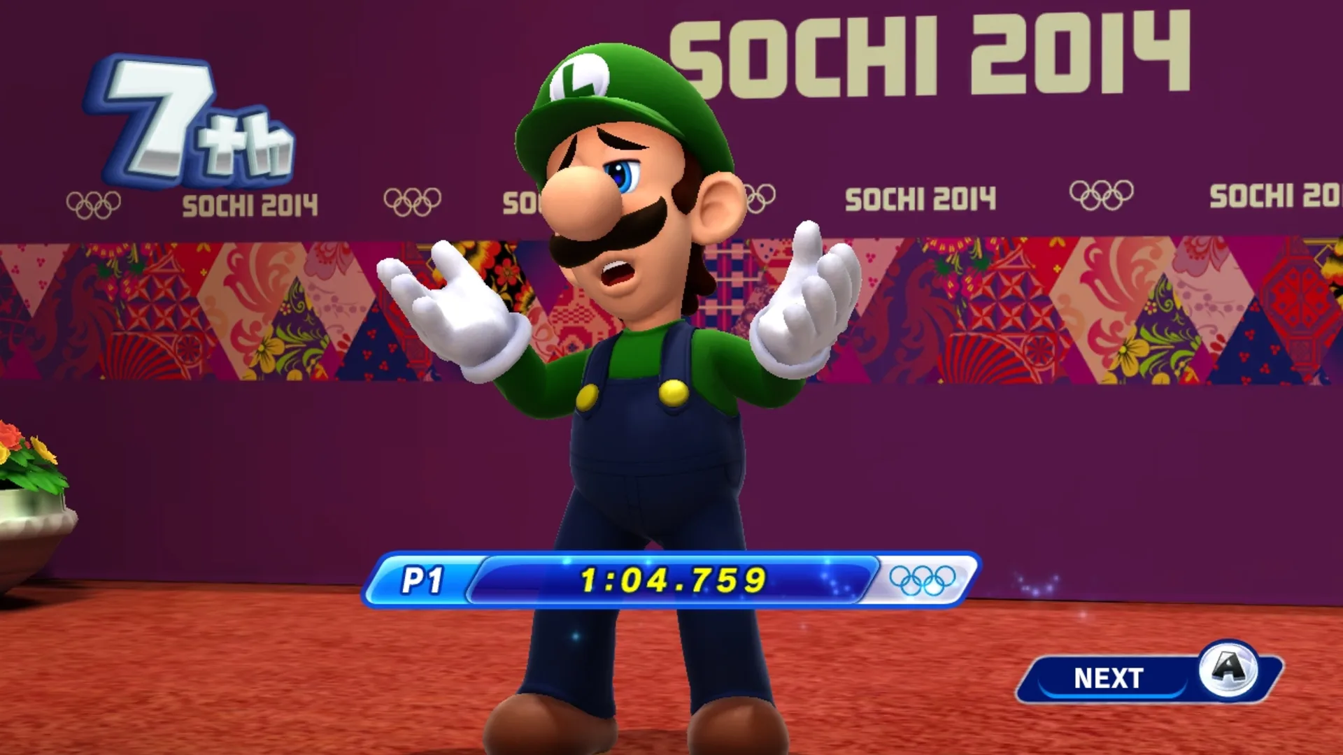 Captura de pantalla - Mario & Sonic at the Sochi 2014 Olympic Winter Games