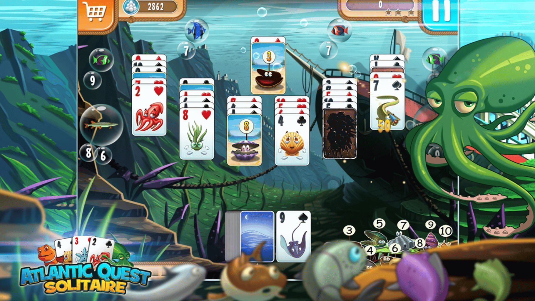 Atlantic Quest Solitaire screenshot