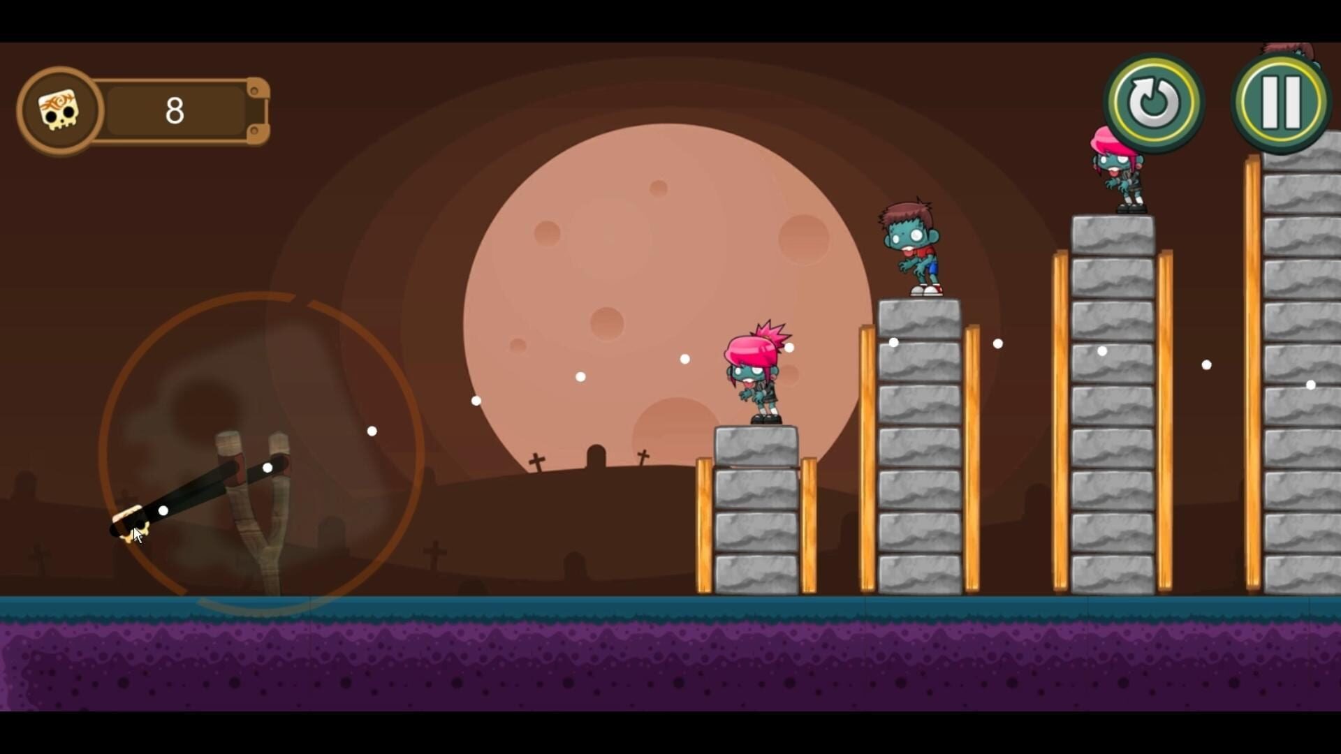 SlingSkull Zombies 2 - Screenshot