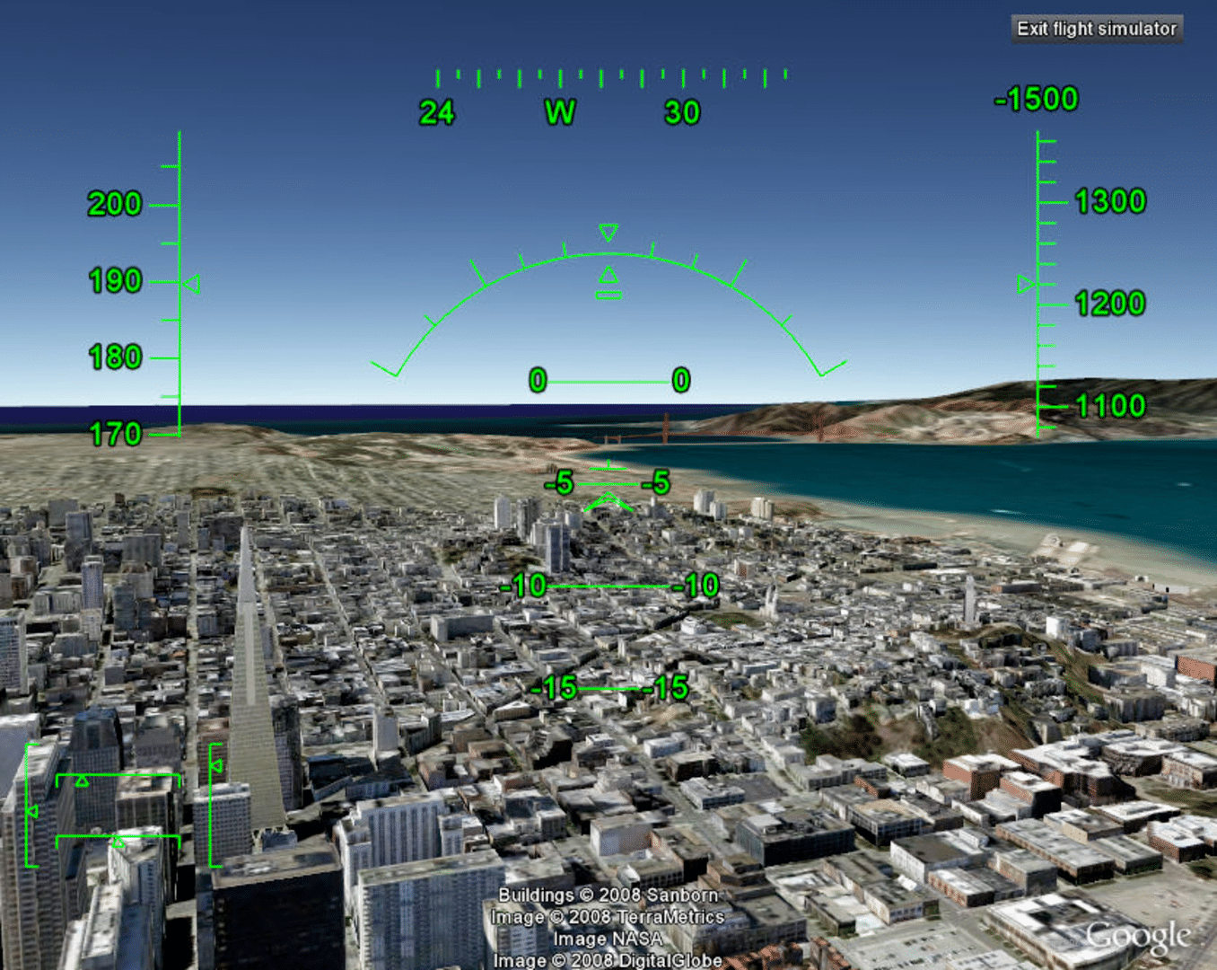 Flight Simulator VS Google Earth