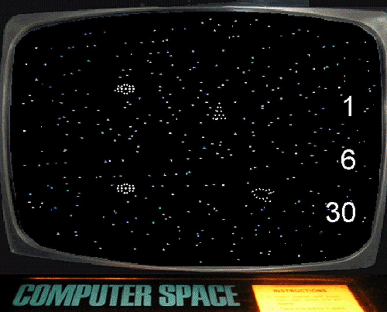 Первая компьютерная игра вышла. Computer Space игра 1971. Аркадной игры Computer Space. Нолан Бушнелл Computer Space (1971). Spacewar первая игра в мире.