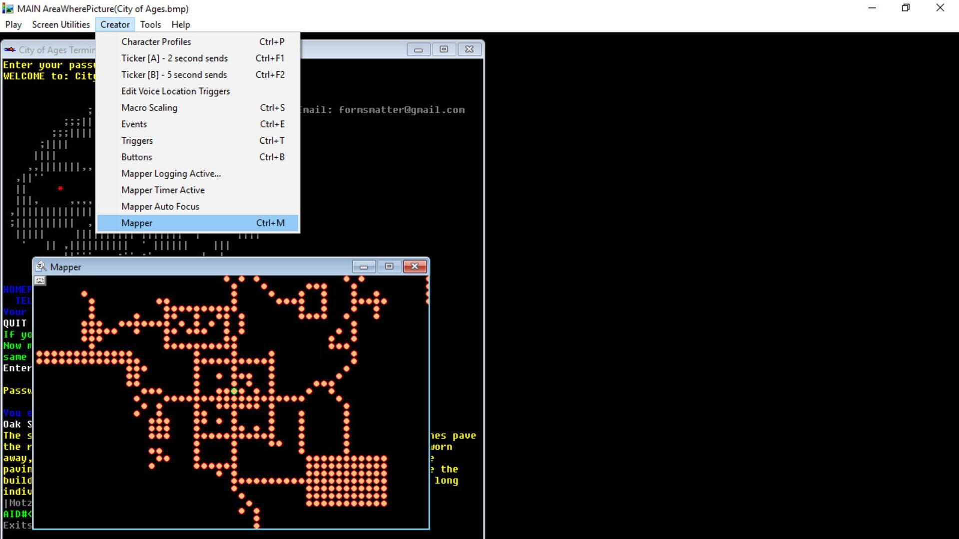 City of Ages: Picture Supportive Text MUD - Screenshot