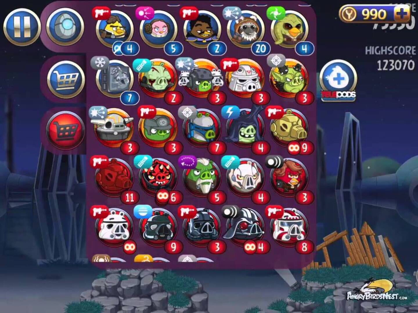 Captura de pantalla - Angry Birds Star Wars II