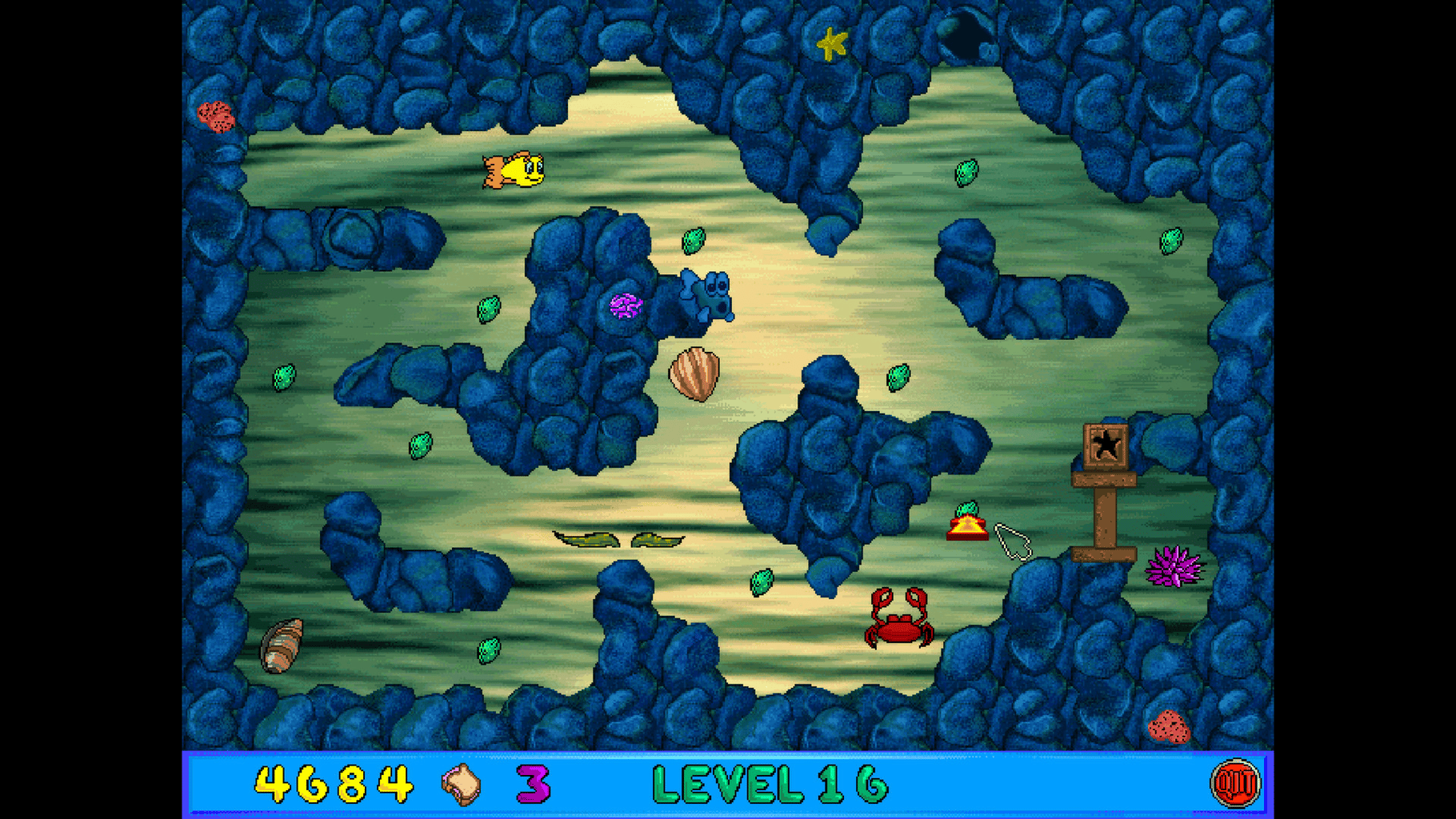 Freddi Fish and Luther's Maze Madness screenshot