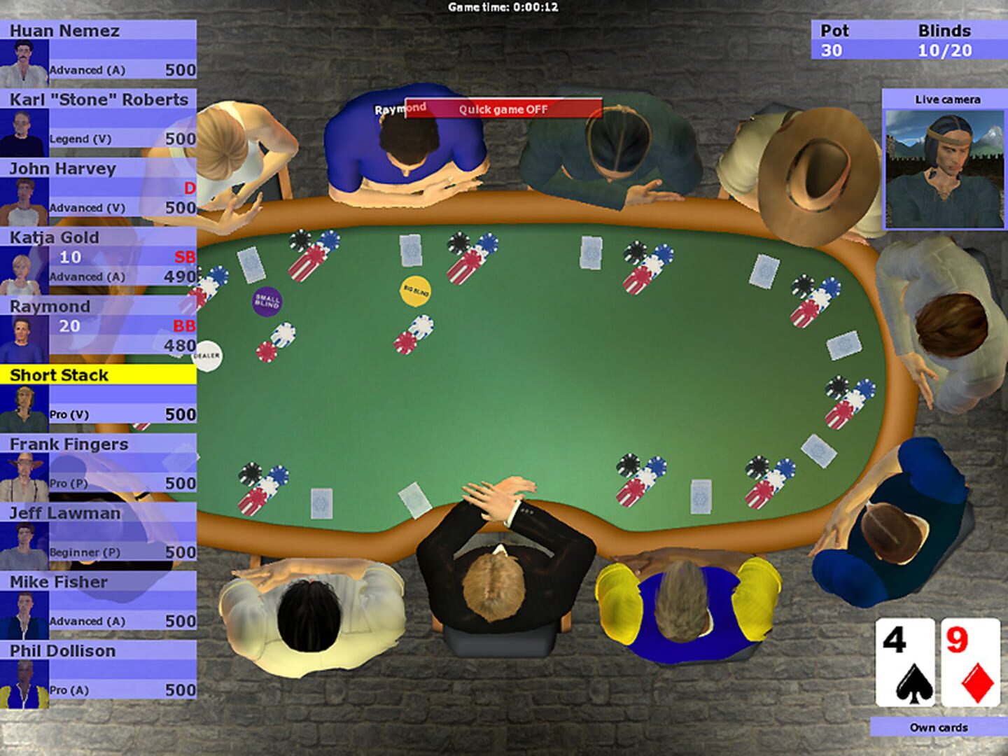 Poker Simulator - Screenshot