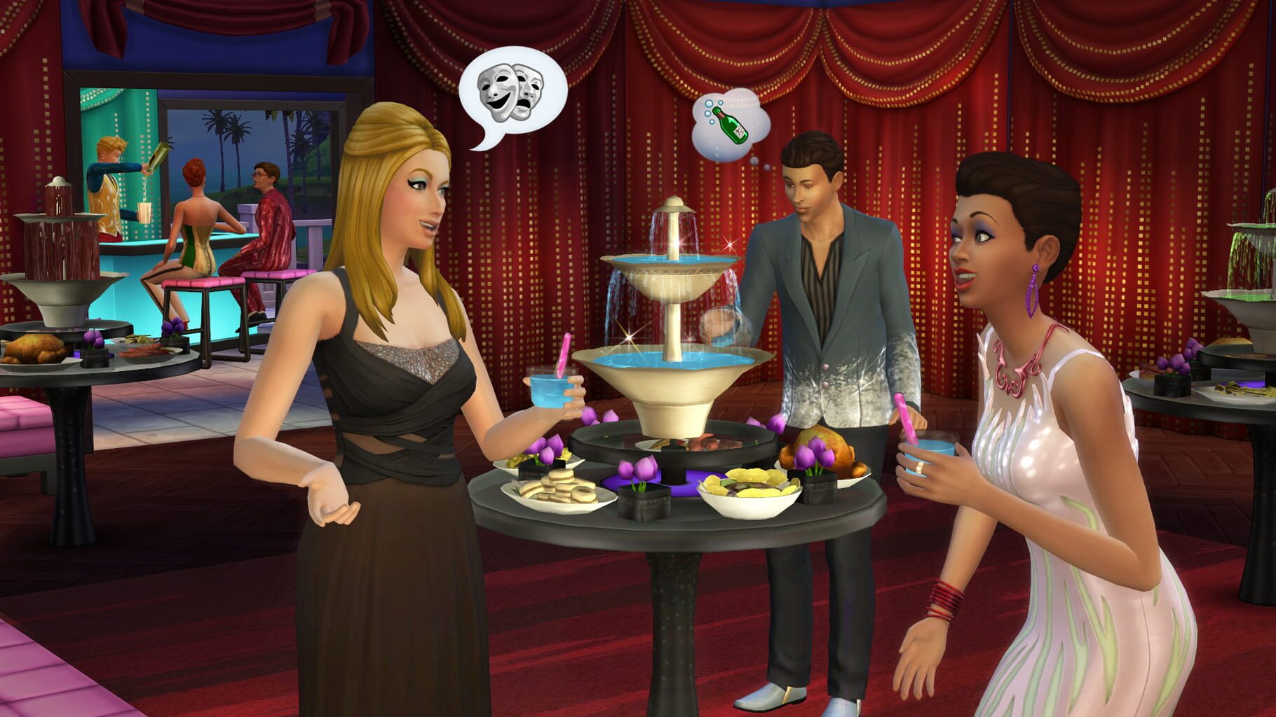 Captura de pantalla - The Sims 4: Luxury Party Stuff