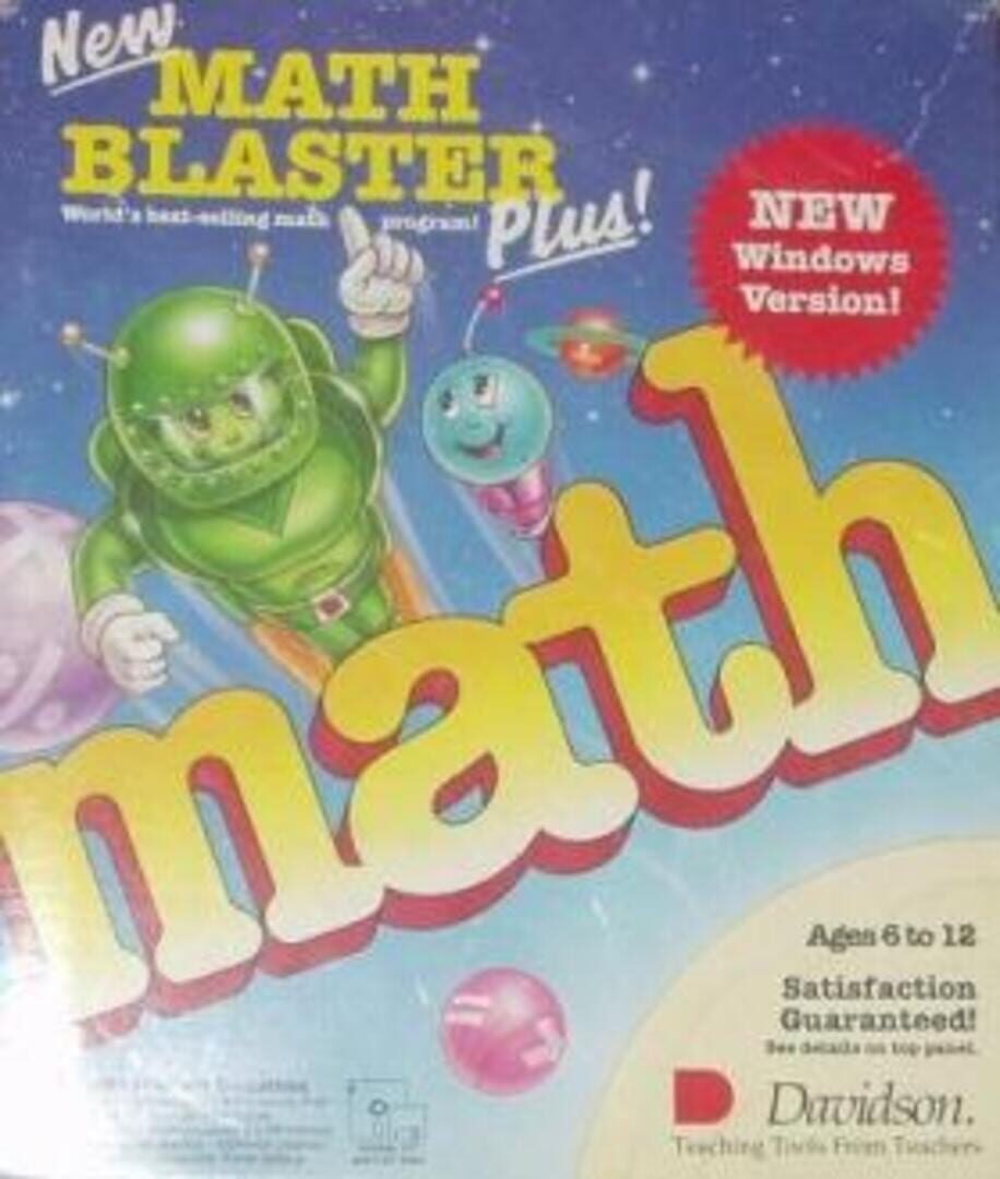 New Math Blaster Plus! cover art