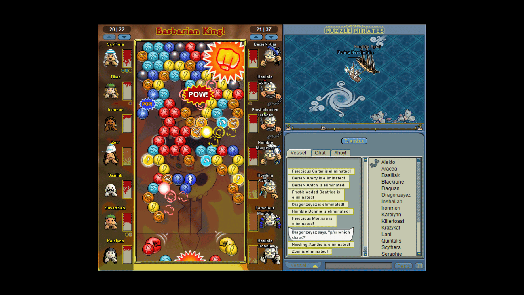 Puzzle Pirates: Dark Seas screenshot