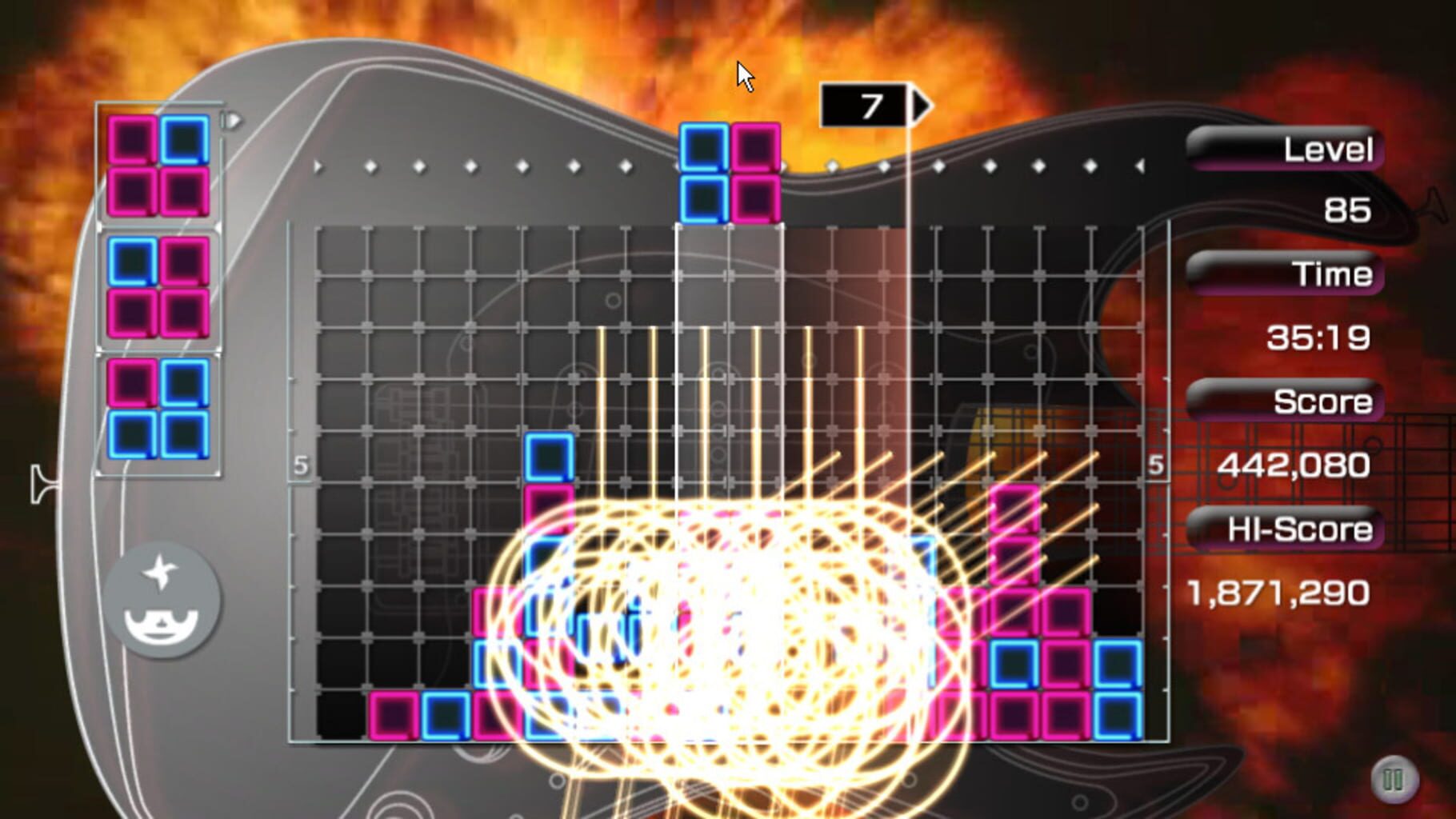 Captura de pantalla - Lumines