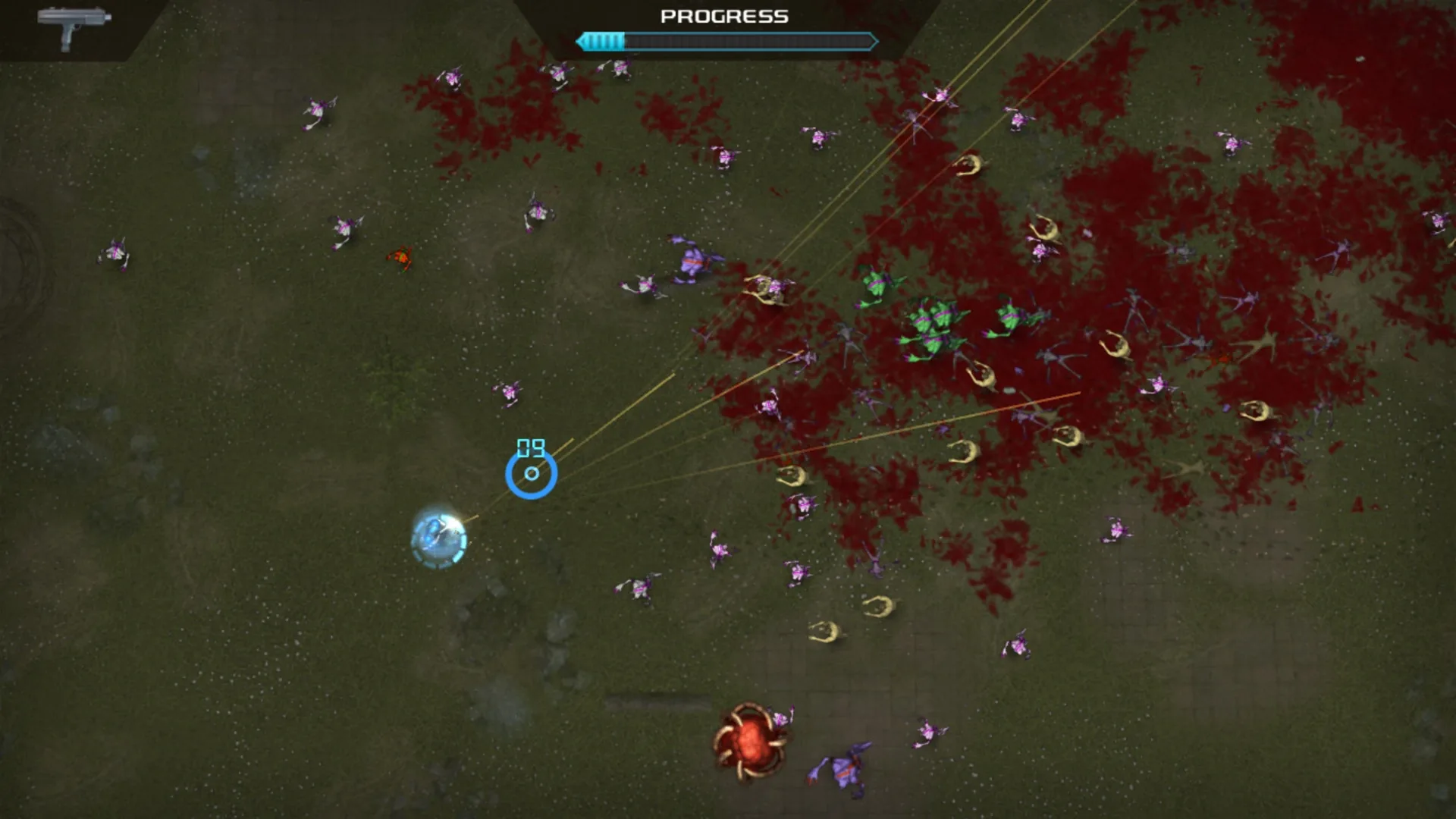 Captura de pantalla - Crimsonland