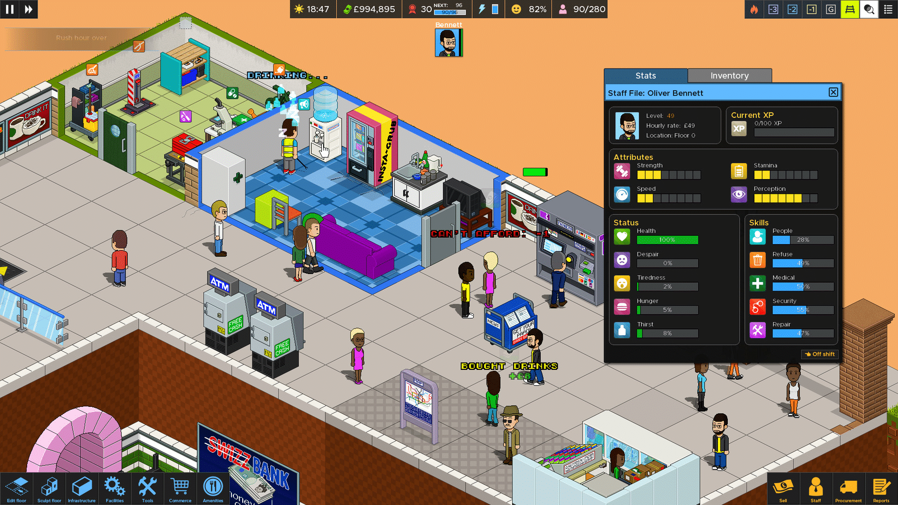 Overcrowd: A Commute 'Em Up screenshot