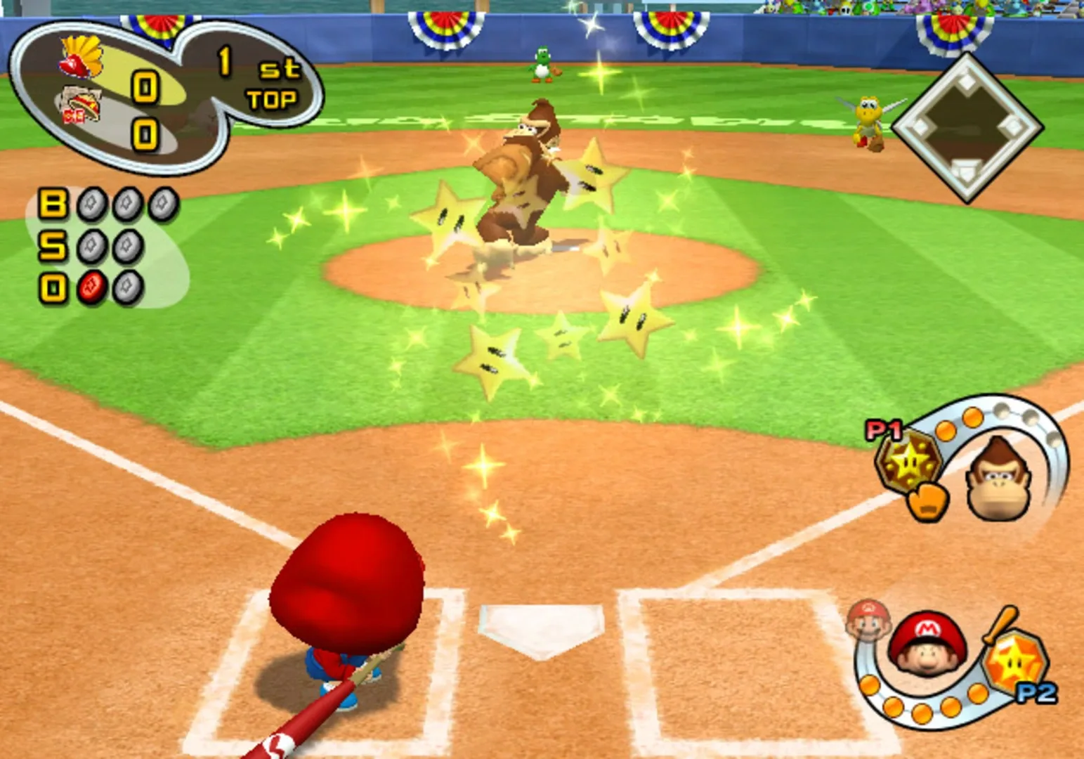 Captura de pantalla - Mario Superstar Baseball