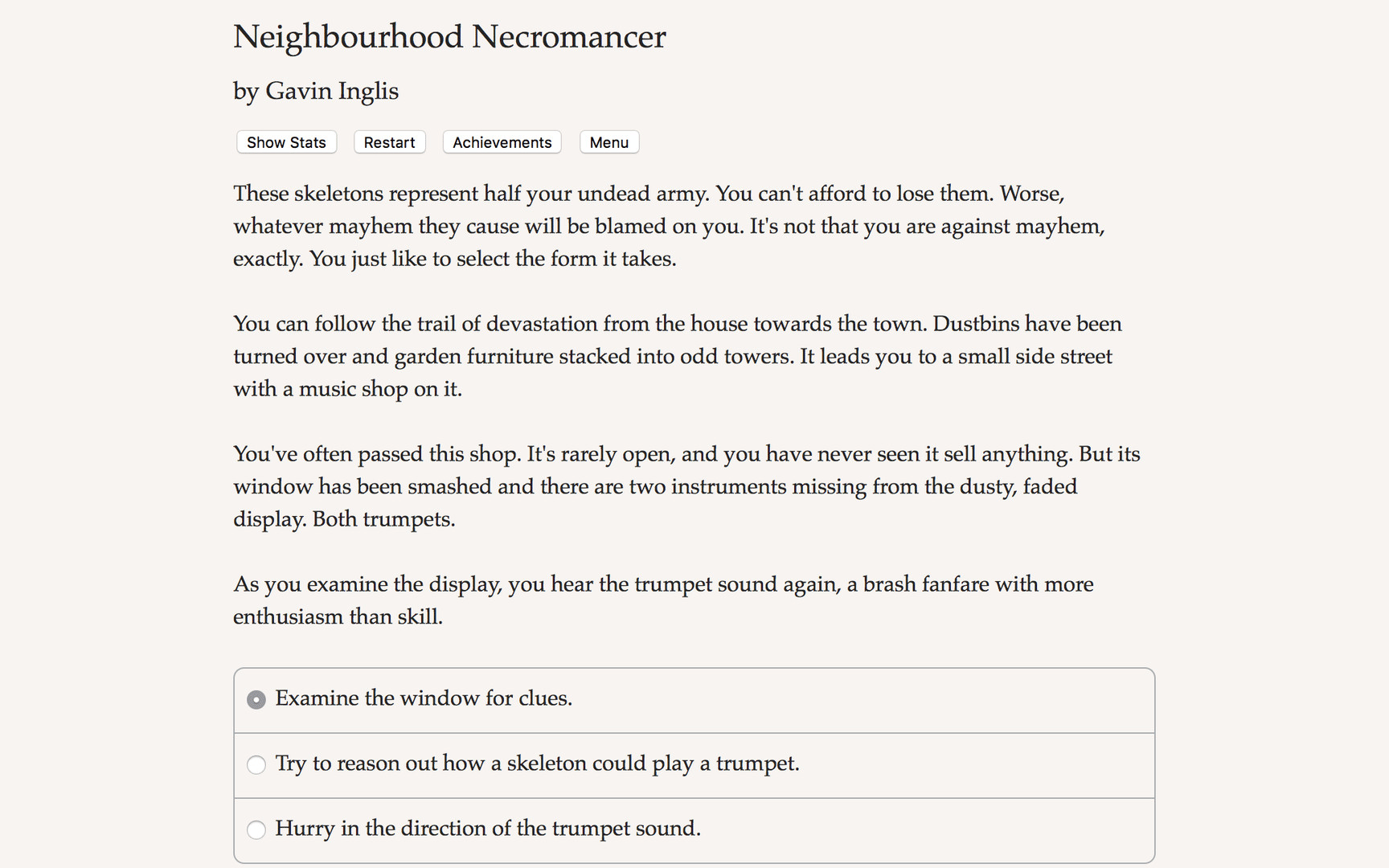 Neighbourhood Necromancer screenshot