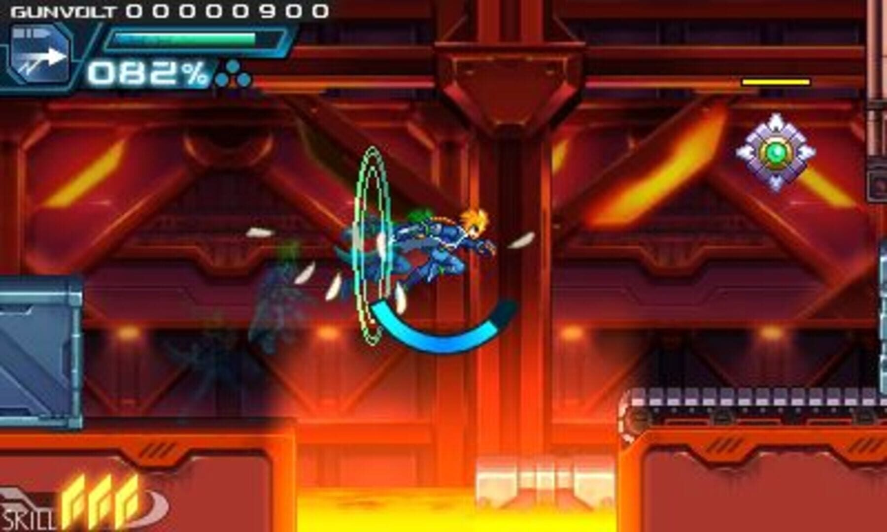 Captura de pantalla - Azure Striker Gunvolt