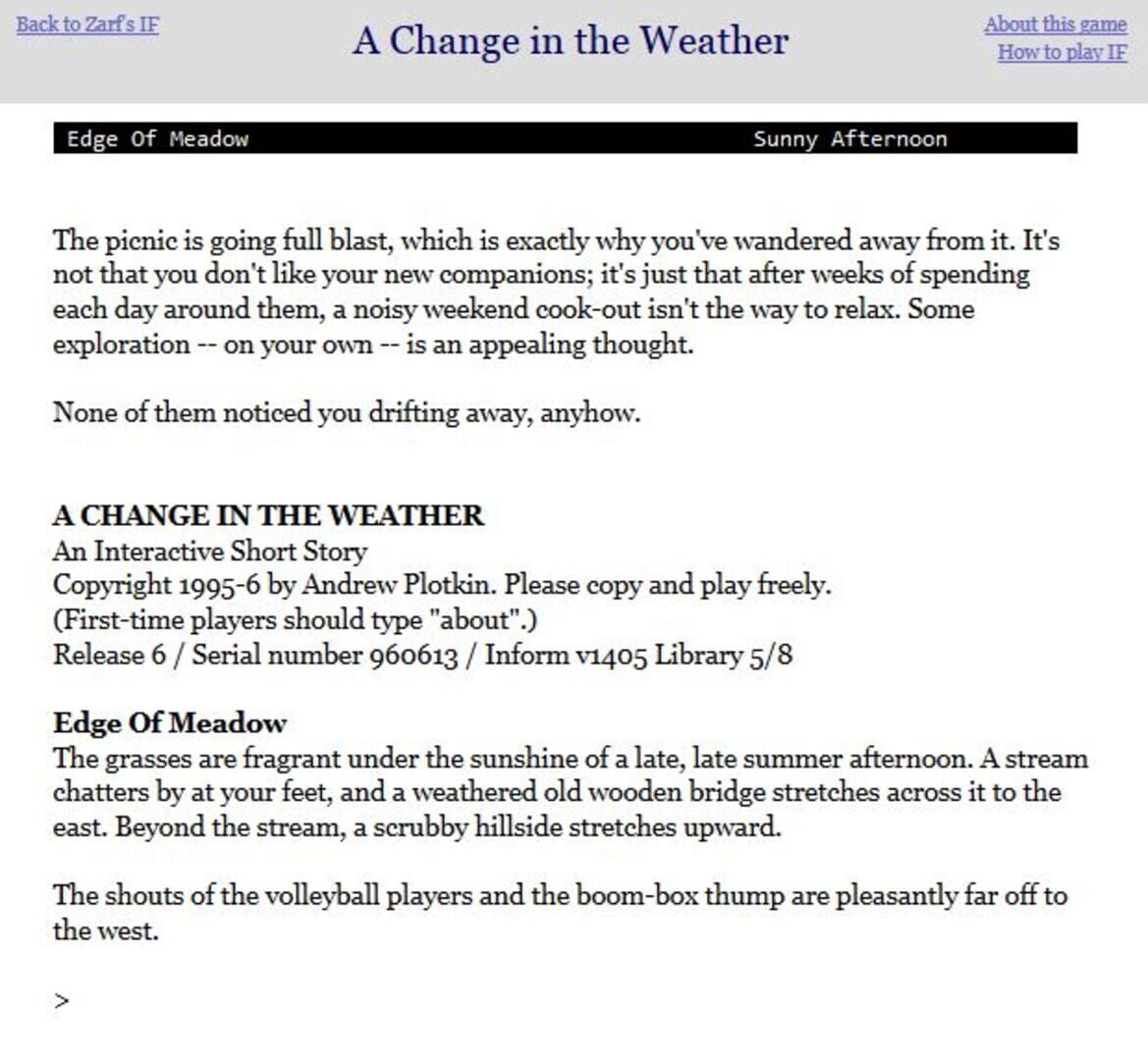 Cover image of A Change in the Weather