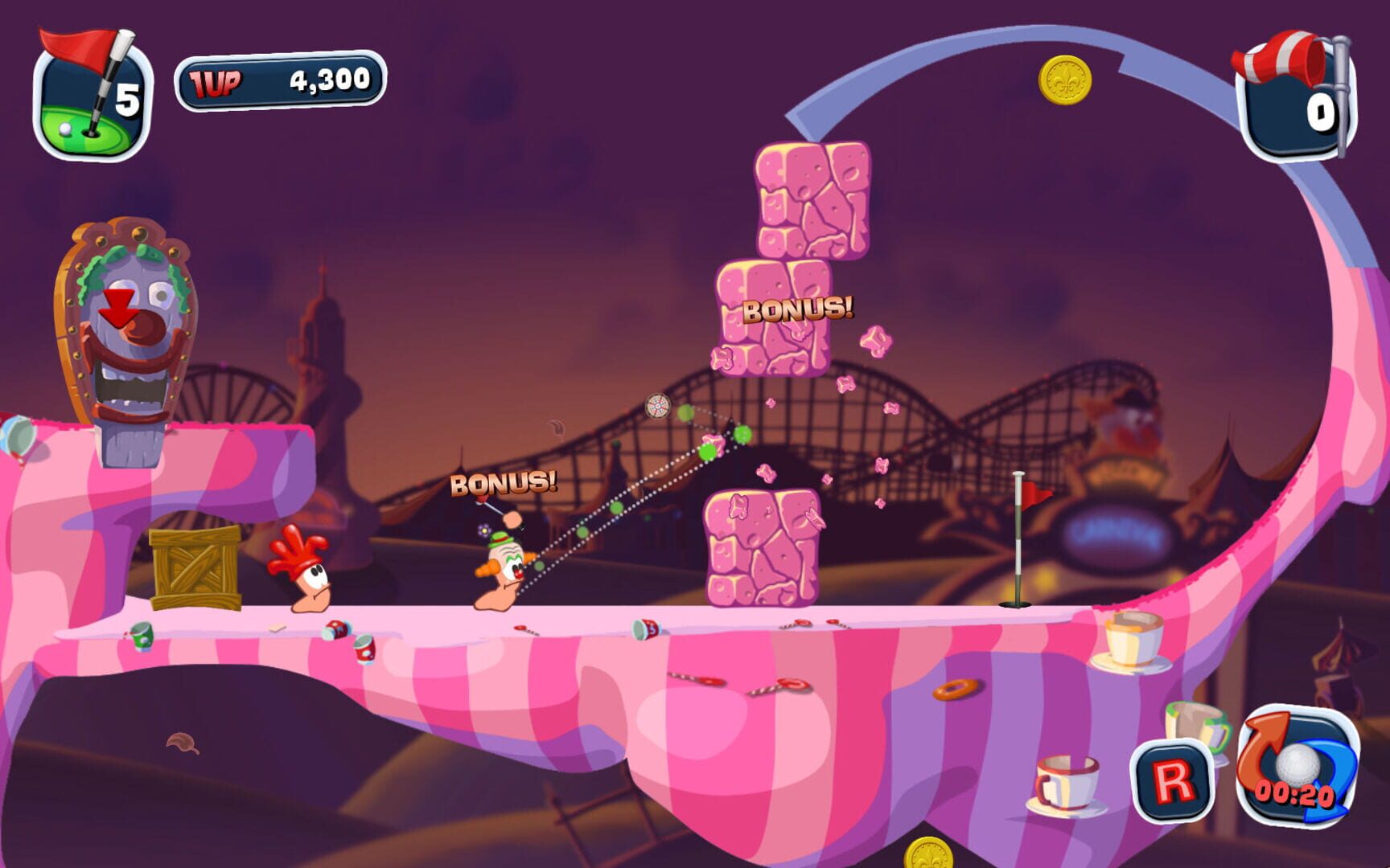 Captura de pantalla - Worms Crazy Golf